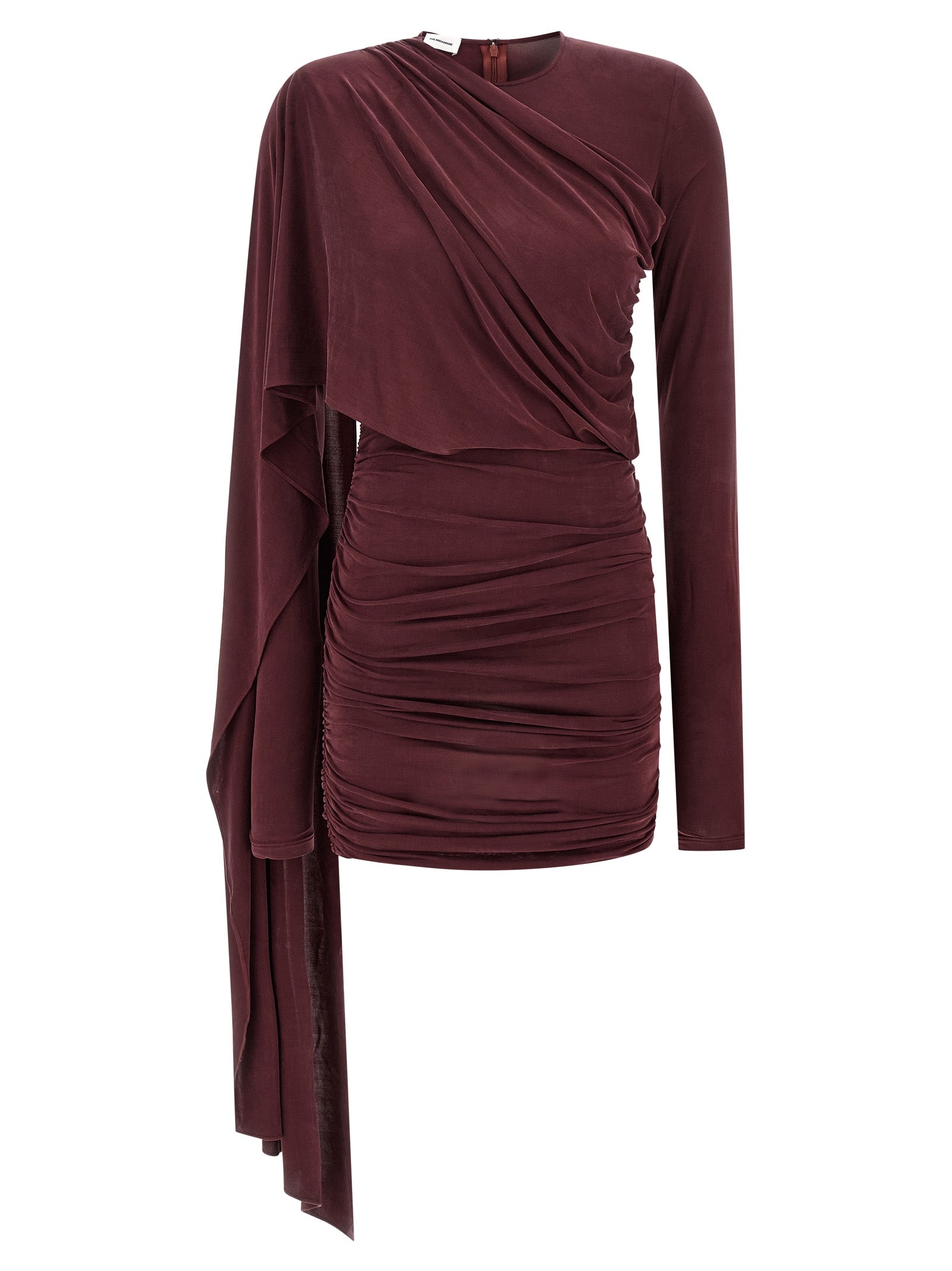 The Andamane Bordeaux Copper Short Women's Dress