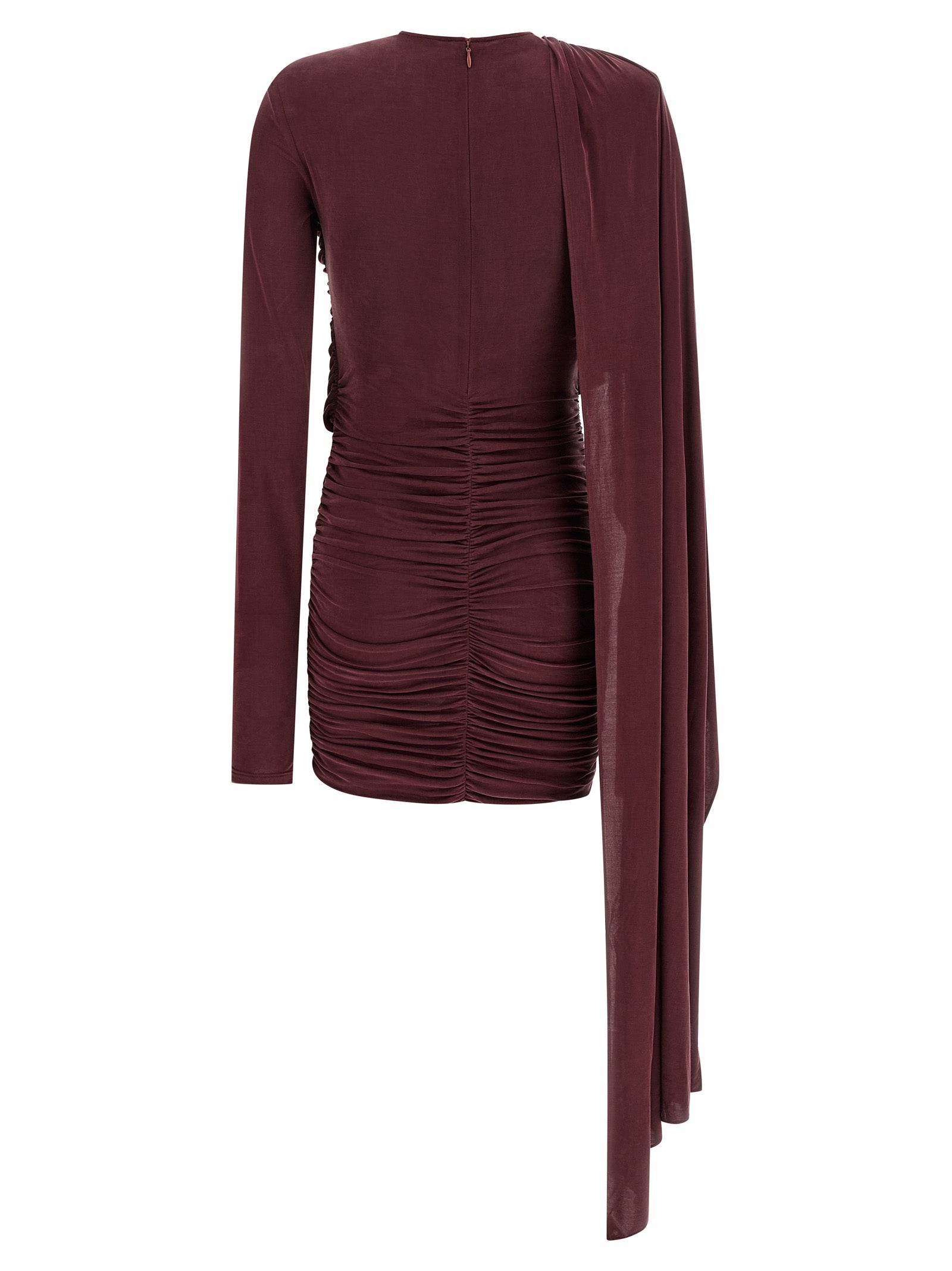 The Andamane Bordeaux Copper Short Women's Dress