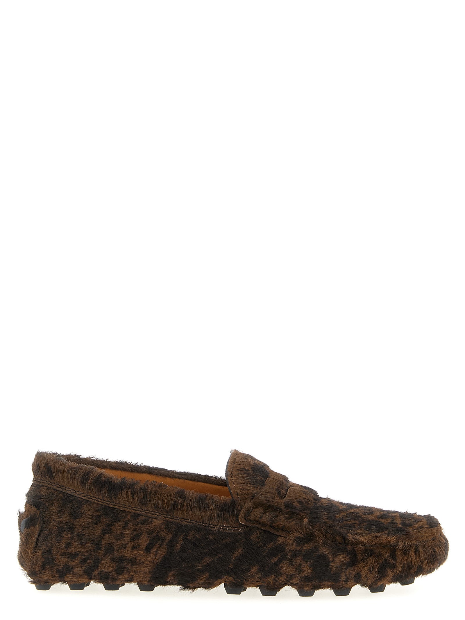 Tod's Brown Calfskin Slip-On Women's Loafers