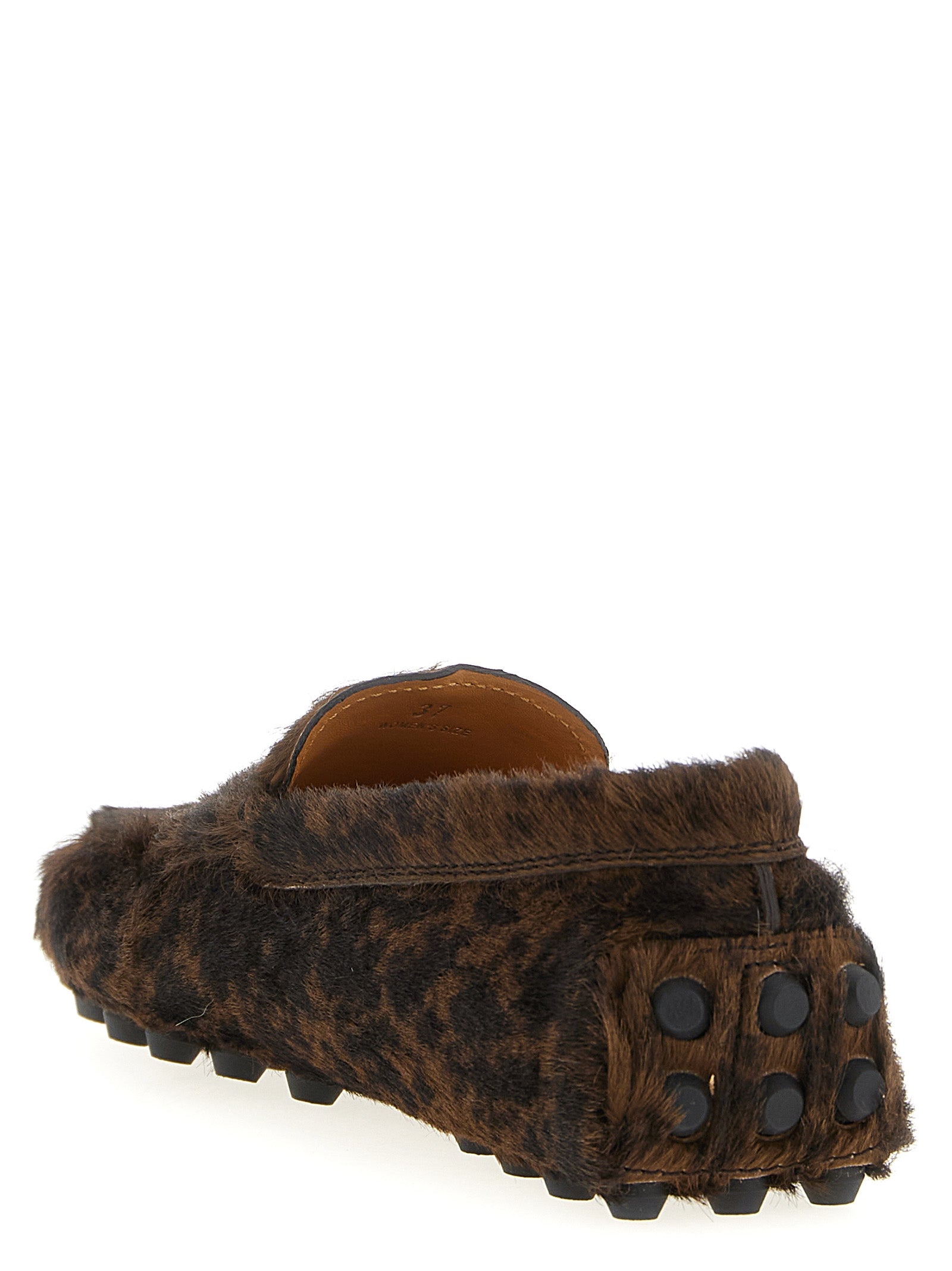 Tod's Brown Calfskin Slip-On Women's Loafers