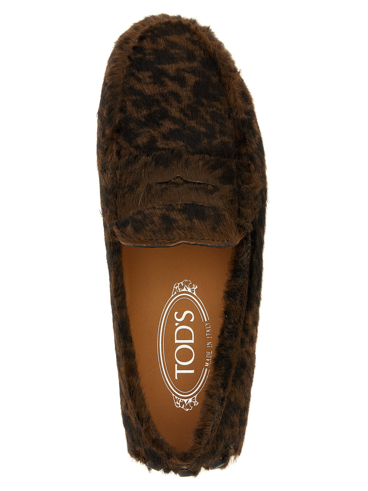 Tod's Brown Calfskin Slip-On Women's Loafers