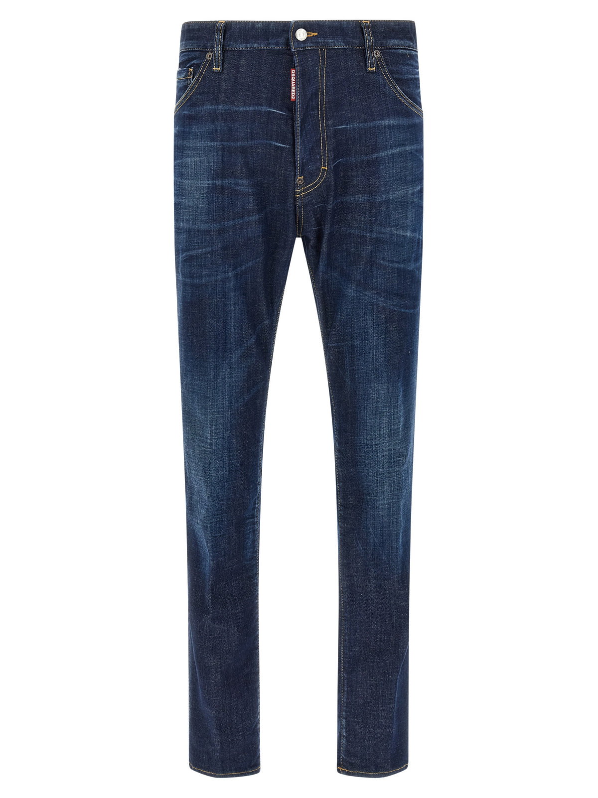 Dsquared² Blue Cotton Straight-Leg Men's Jeans