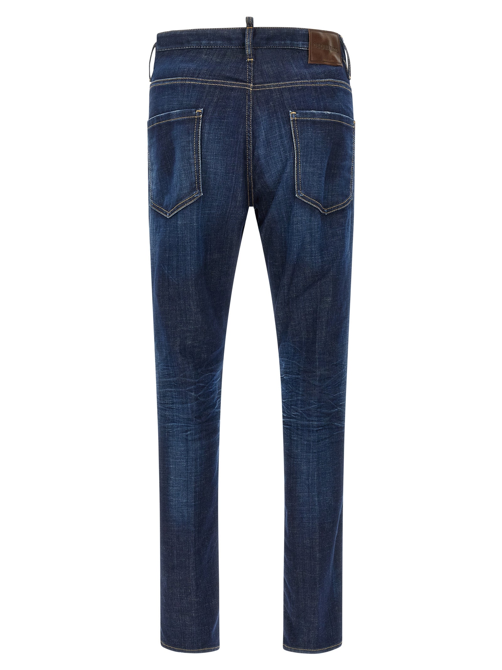 Dsquared² Blue Cotton Straight-Leg Men's Jeans