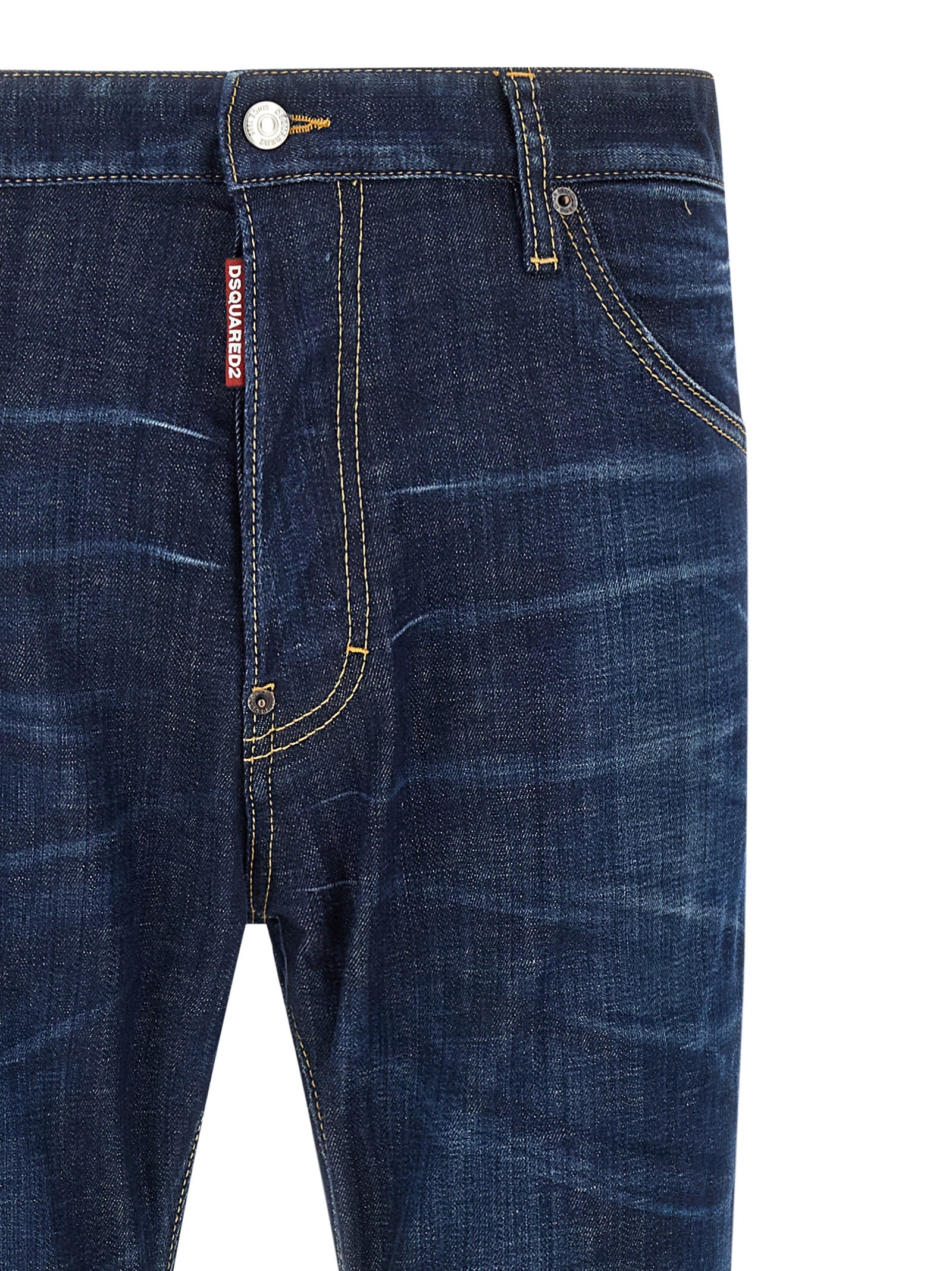 Dsquared² Blue Cotton Straight-Leg Men's Jeans