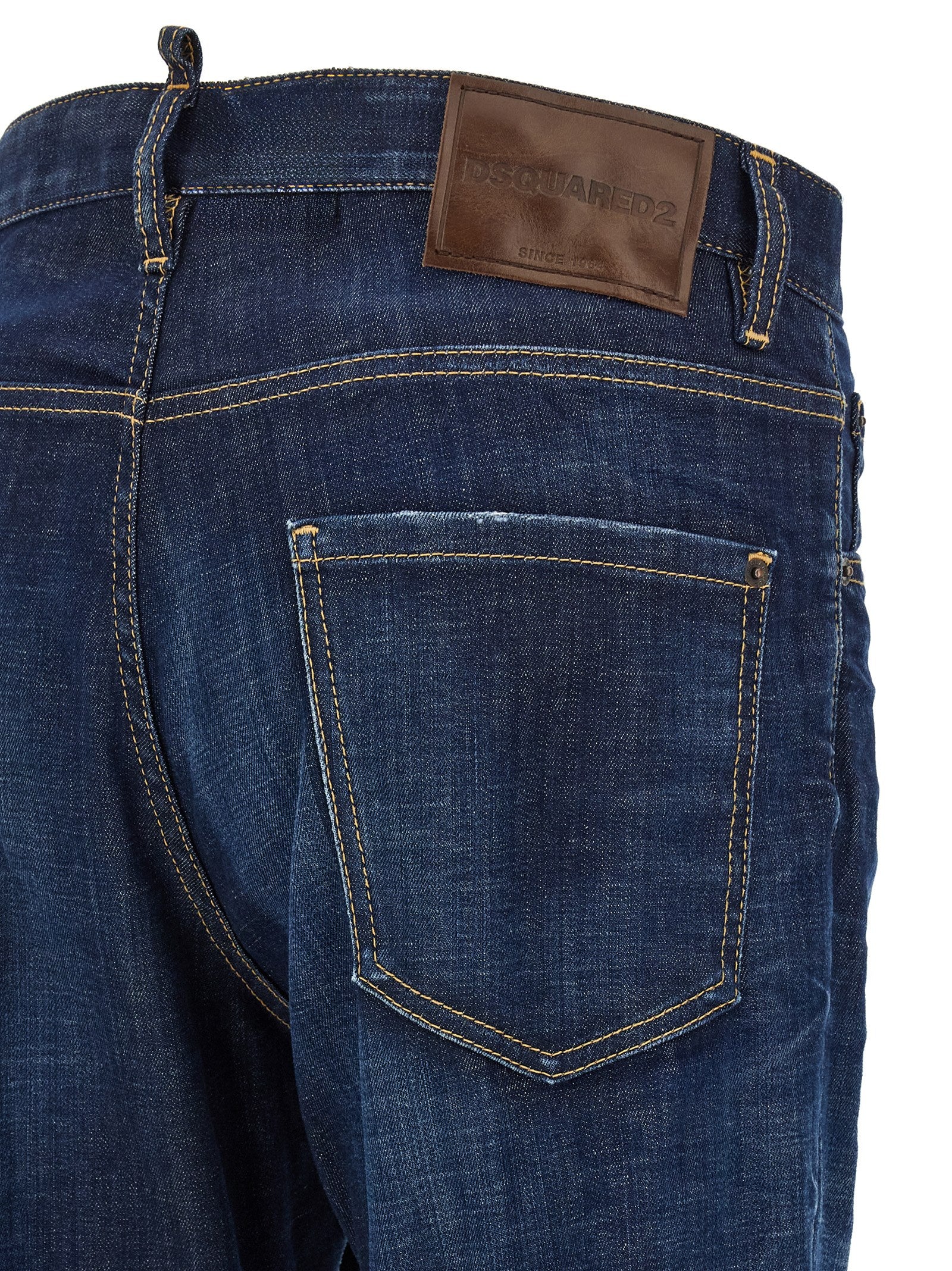 Dsquared² Blue Cotton Straight-Leg Men's Jeans