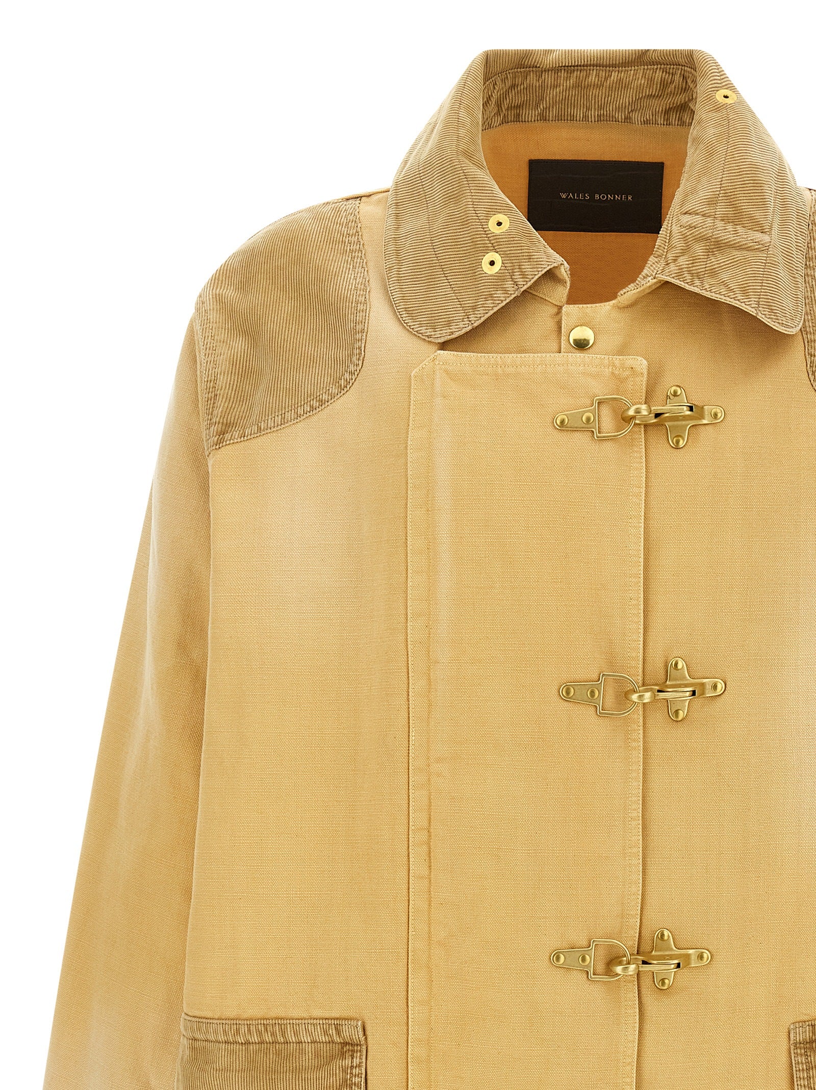 WALES BONNER Beige Cotton Men's Coat