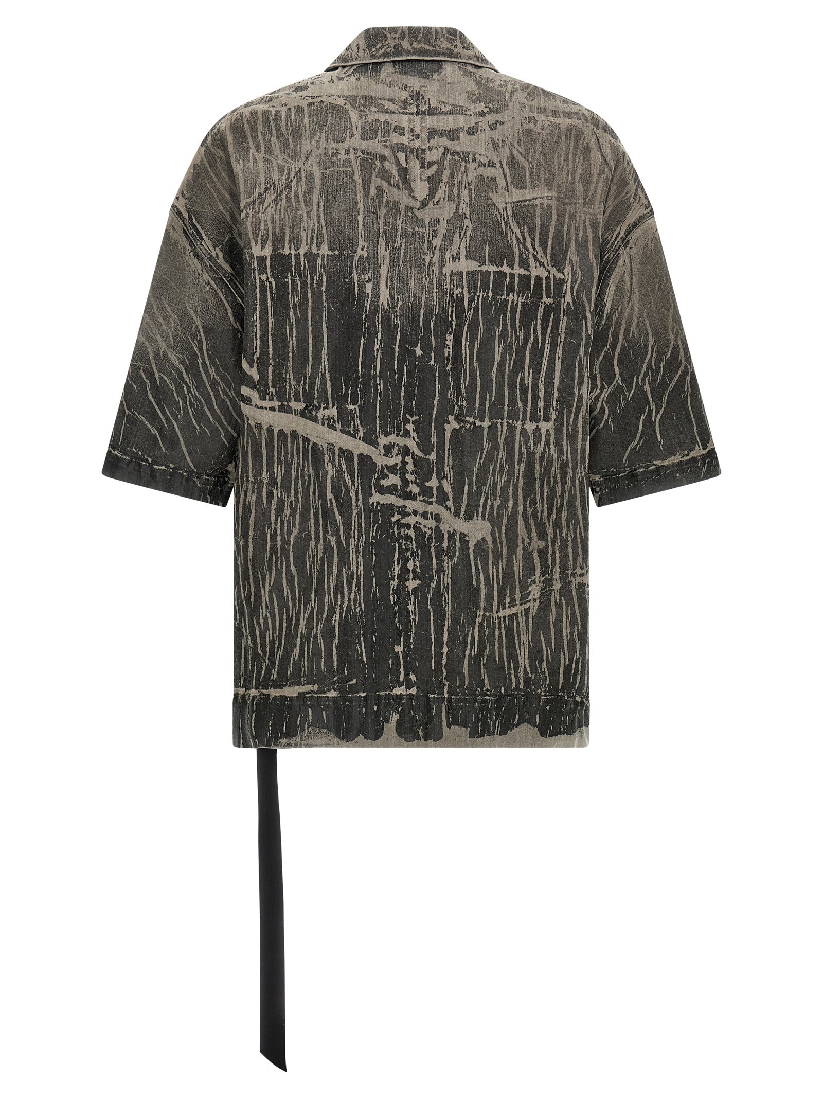 DRKSHDW Gray Cotton Men's Blouse