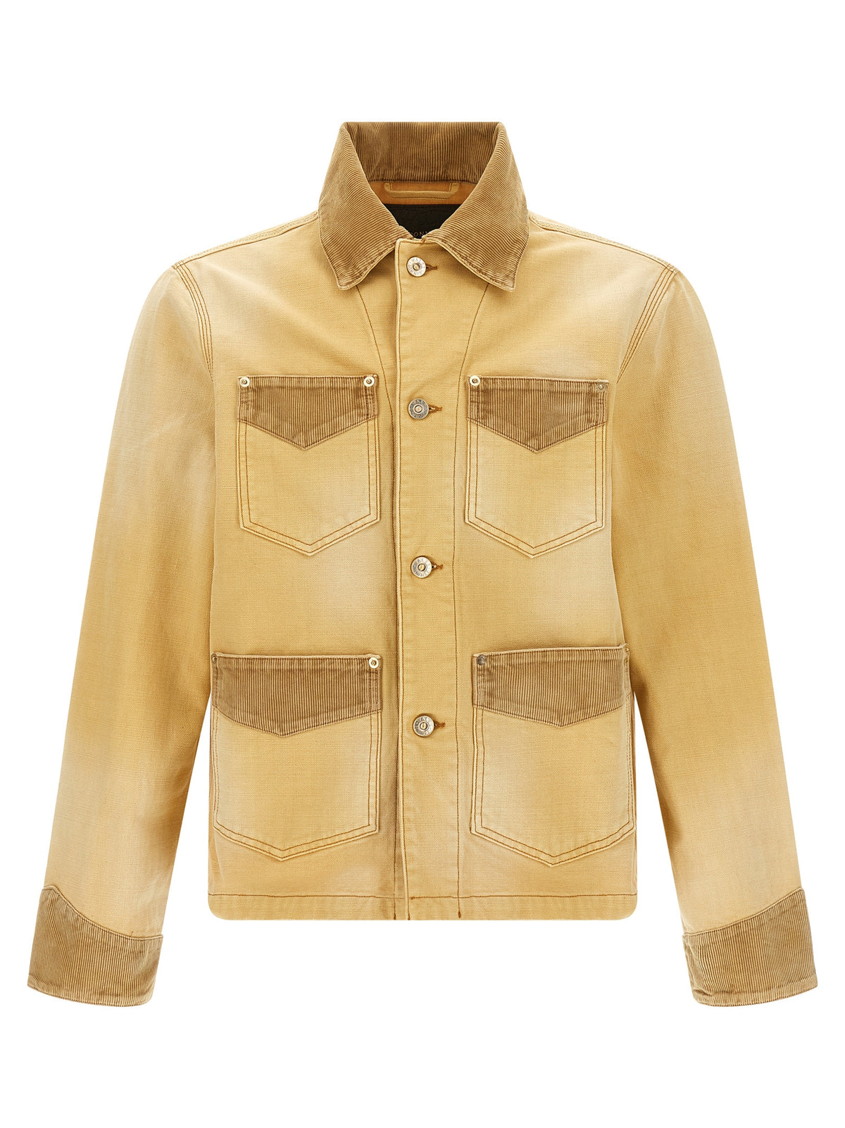 WALES BONNER Beige Cotton Denim Men's Jacket