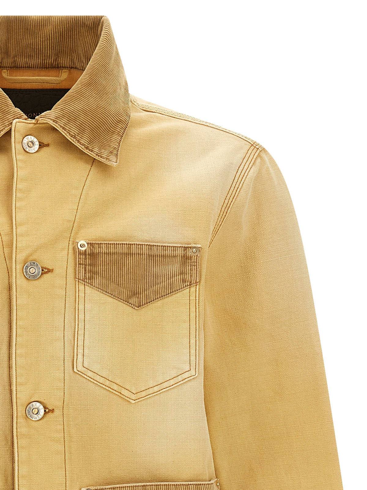 WALES BONNER Beige Cotton Denim Men's Jacket