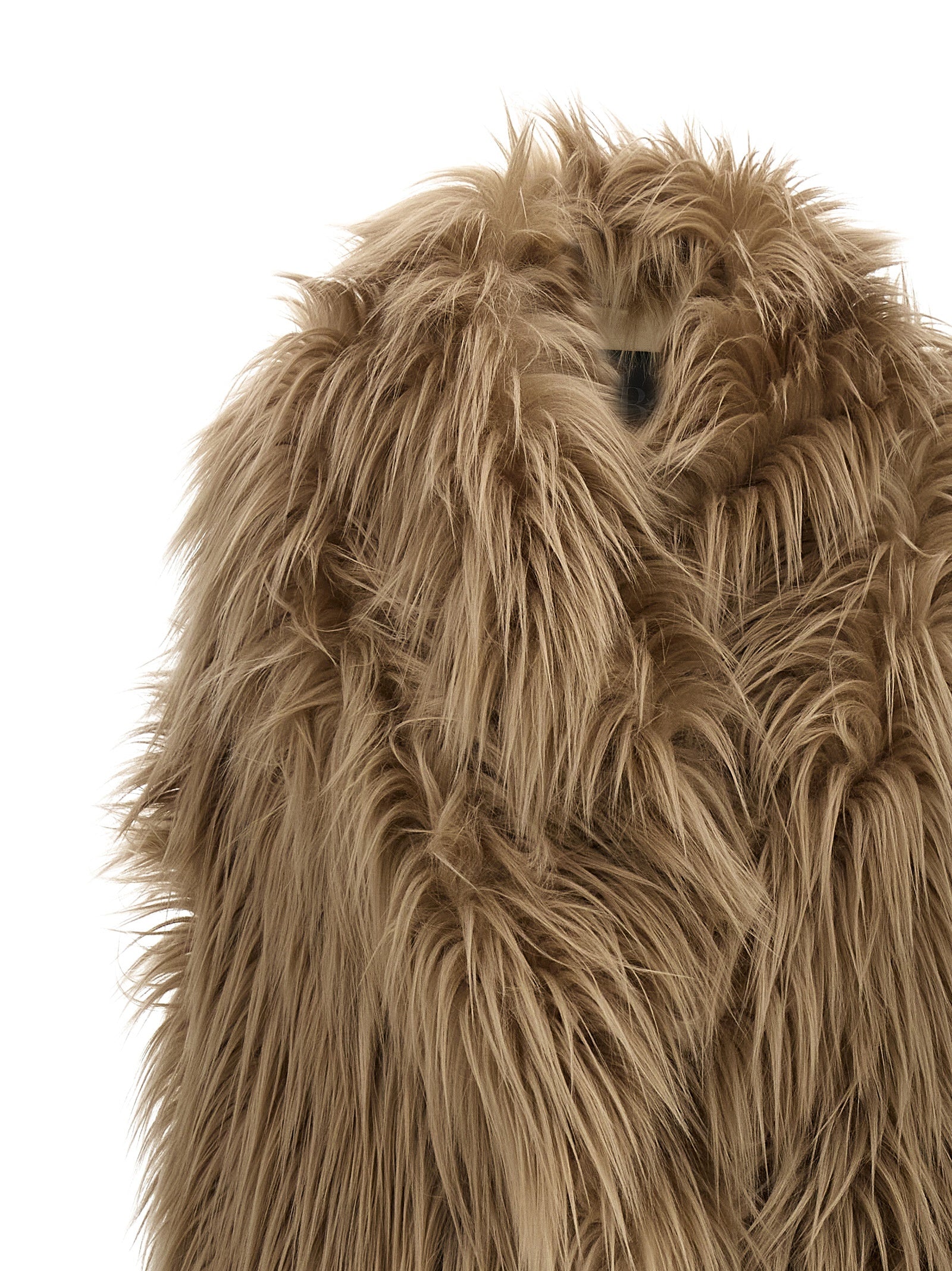 B&B COUTURE Beige Modal Women's Coat