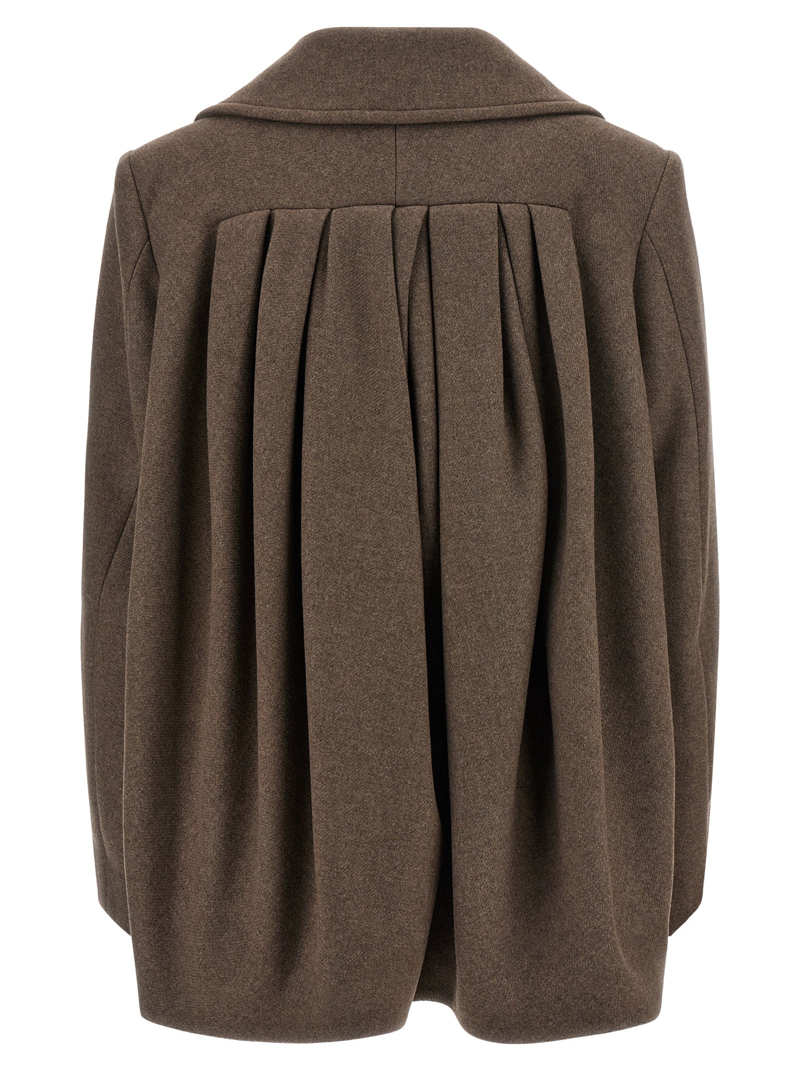 Dries Van Noten Brown Wool Women's Coat