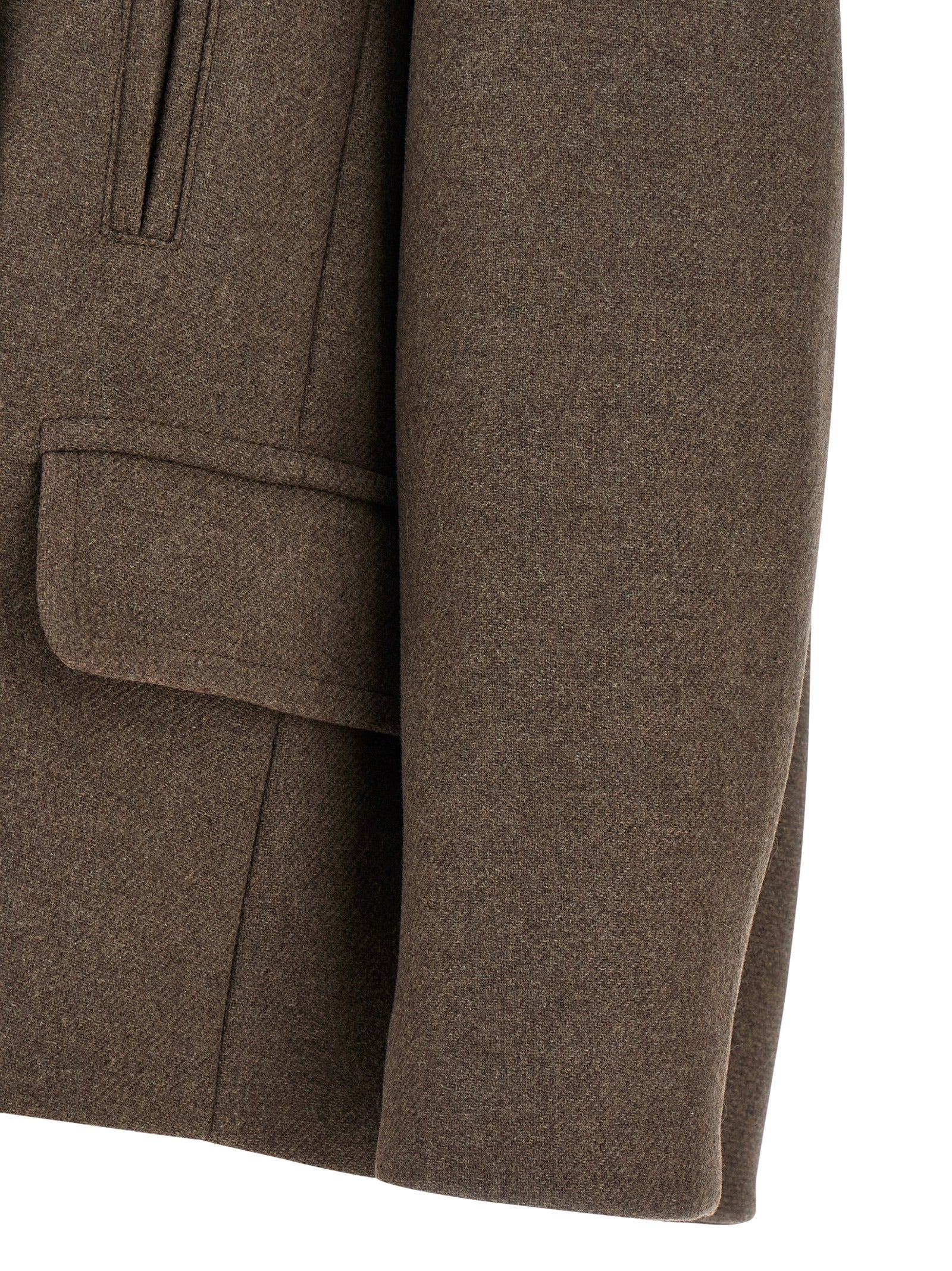 Dries Van Noten Brown Wool Women's Coat