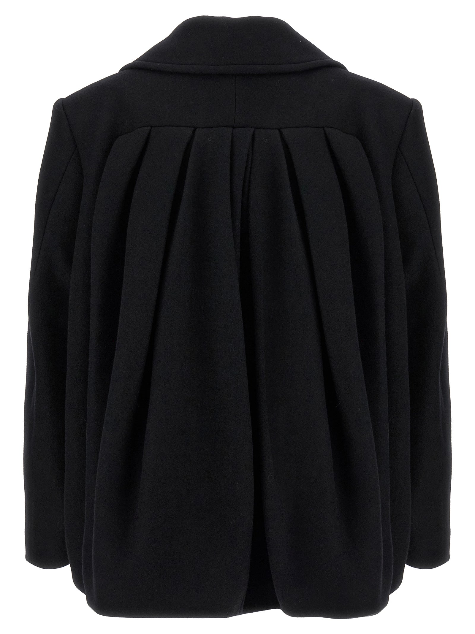 Dries Van Noten Black Wool Women's Coat