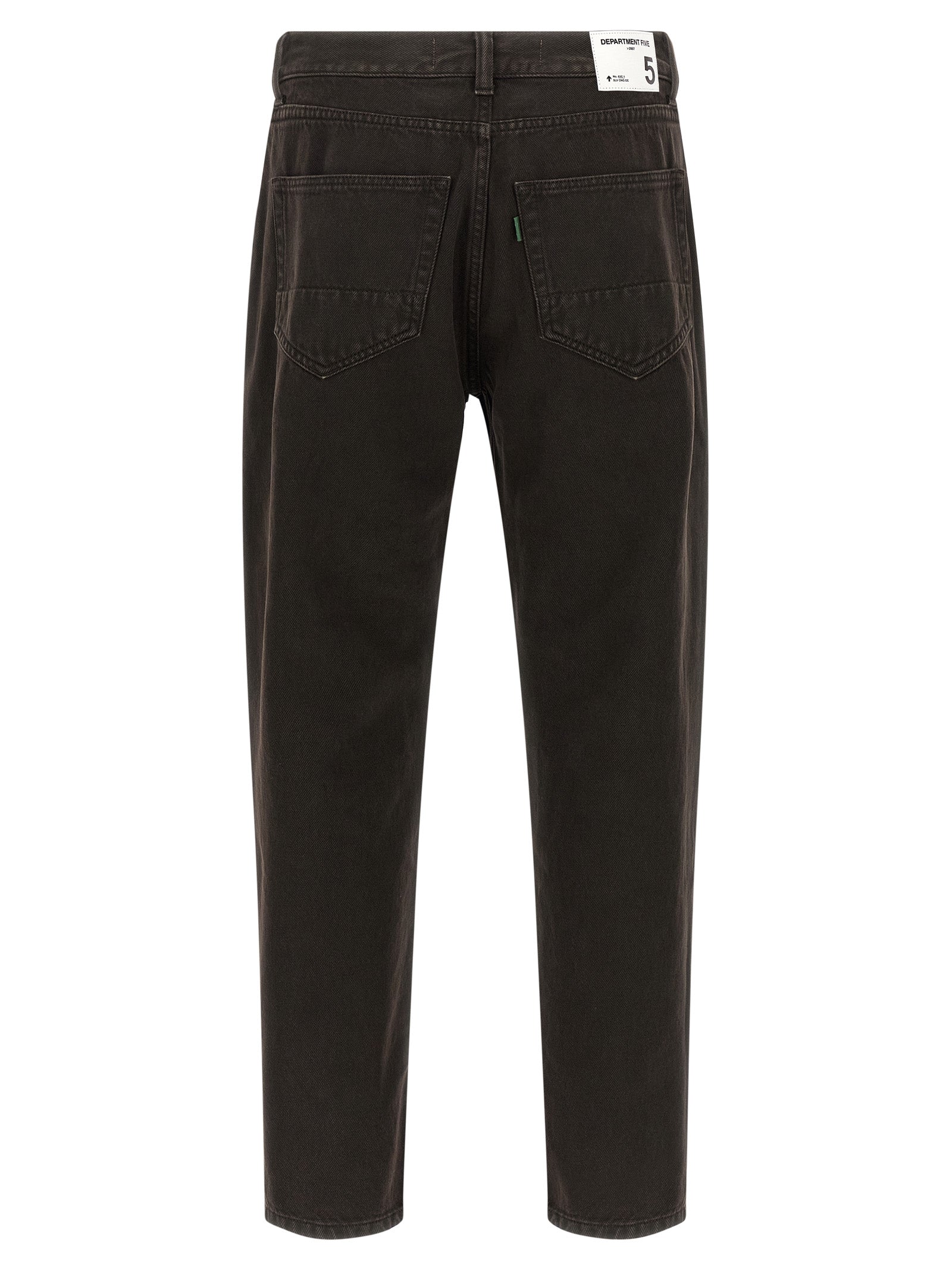 Department 5 Black Cotton Tapered Men's Jeans