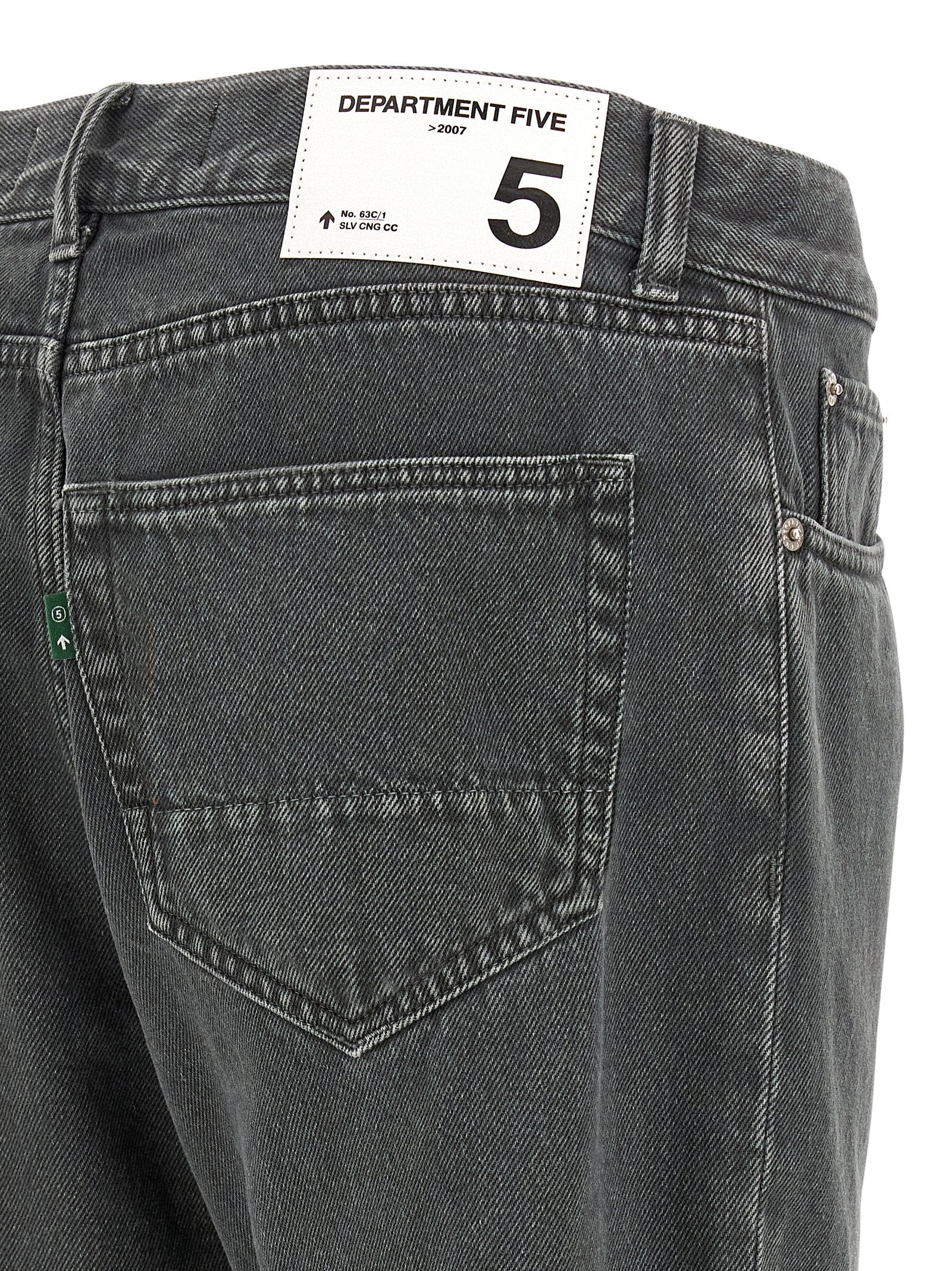Department 5 Gray Cotton Cropped Men's Jeans