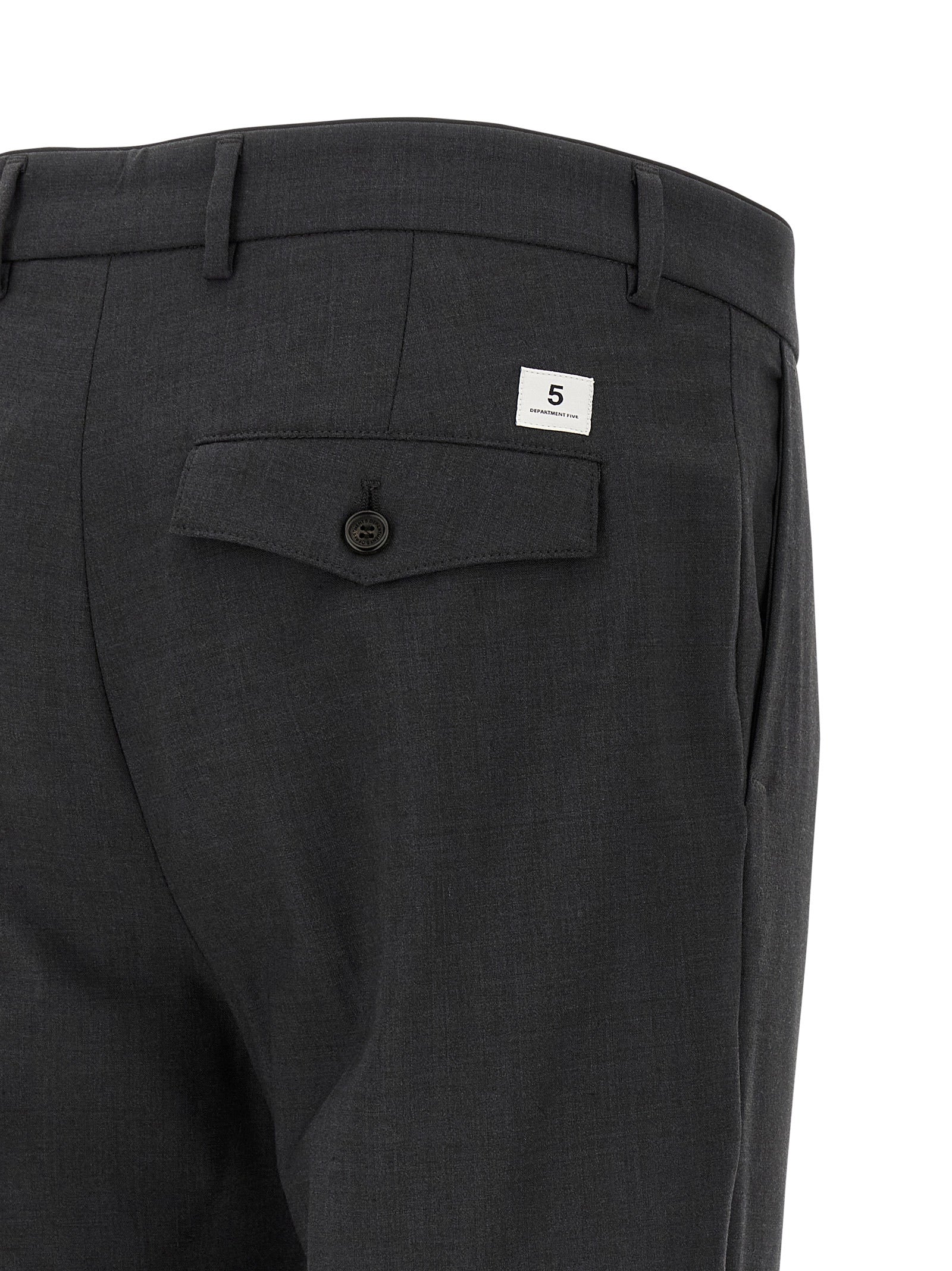 Department 5 Gray Virgin Wool Cropped Men's Pants