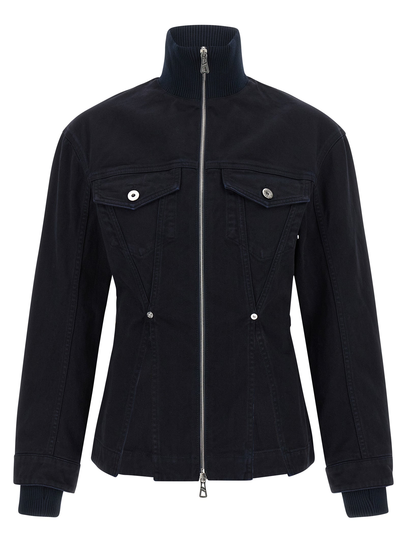 Jean Paul Gaultier Blue Cotton Denim Women's Jacket