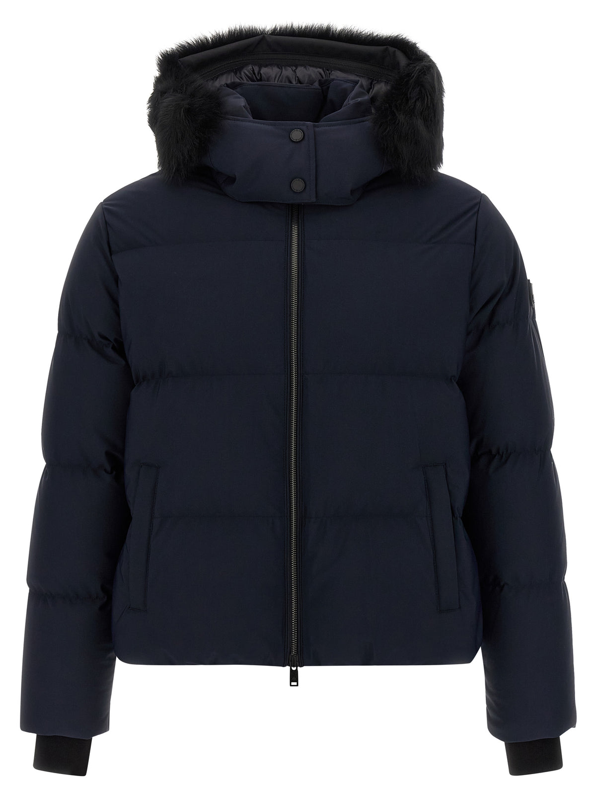 Moose Knuckles Blue Nylon Full-Length Men's Jacket