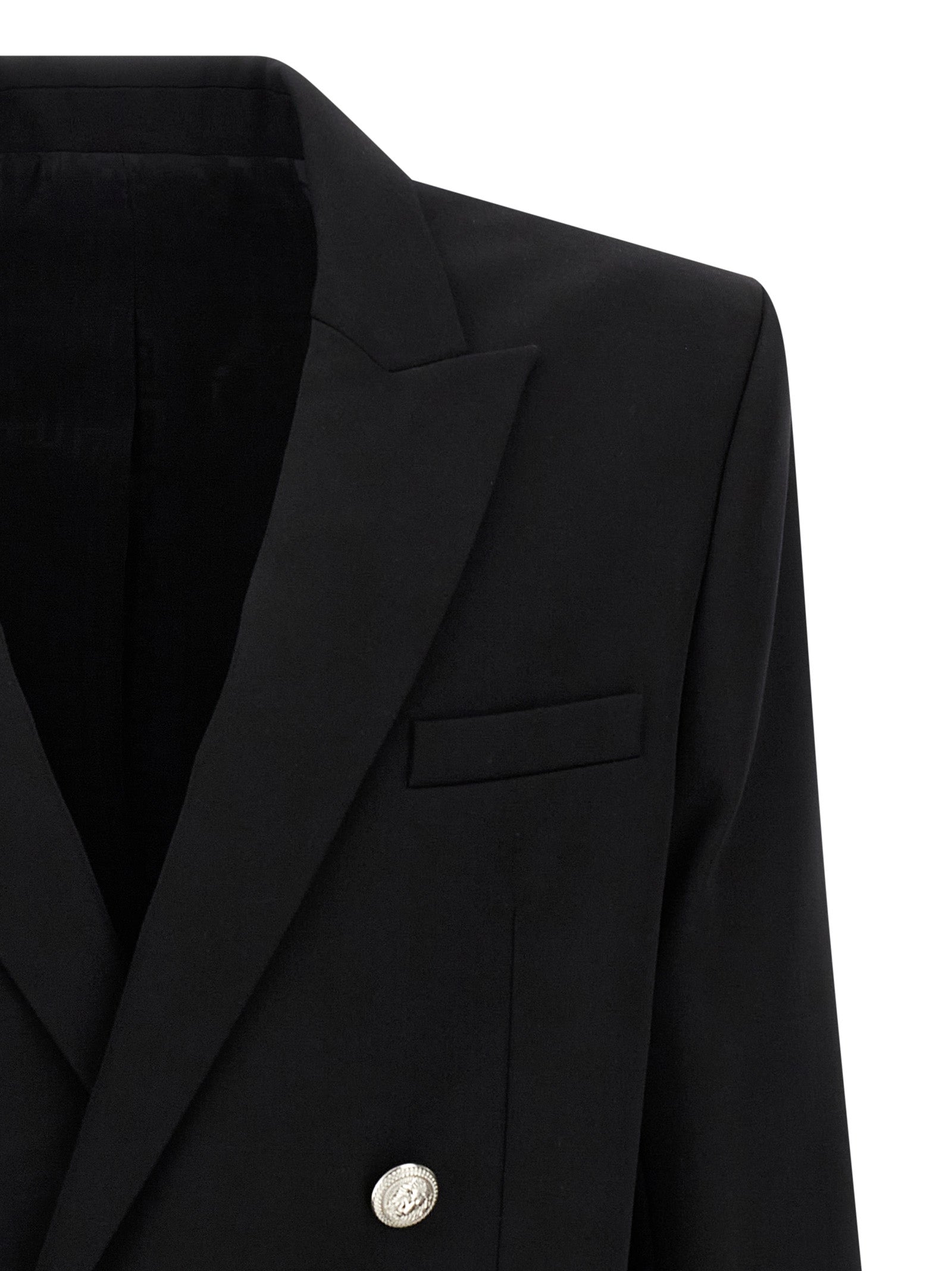 Balmain Black Virgin Wool Men's Blazer