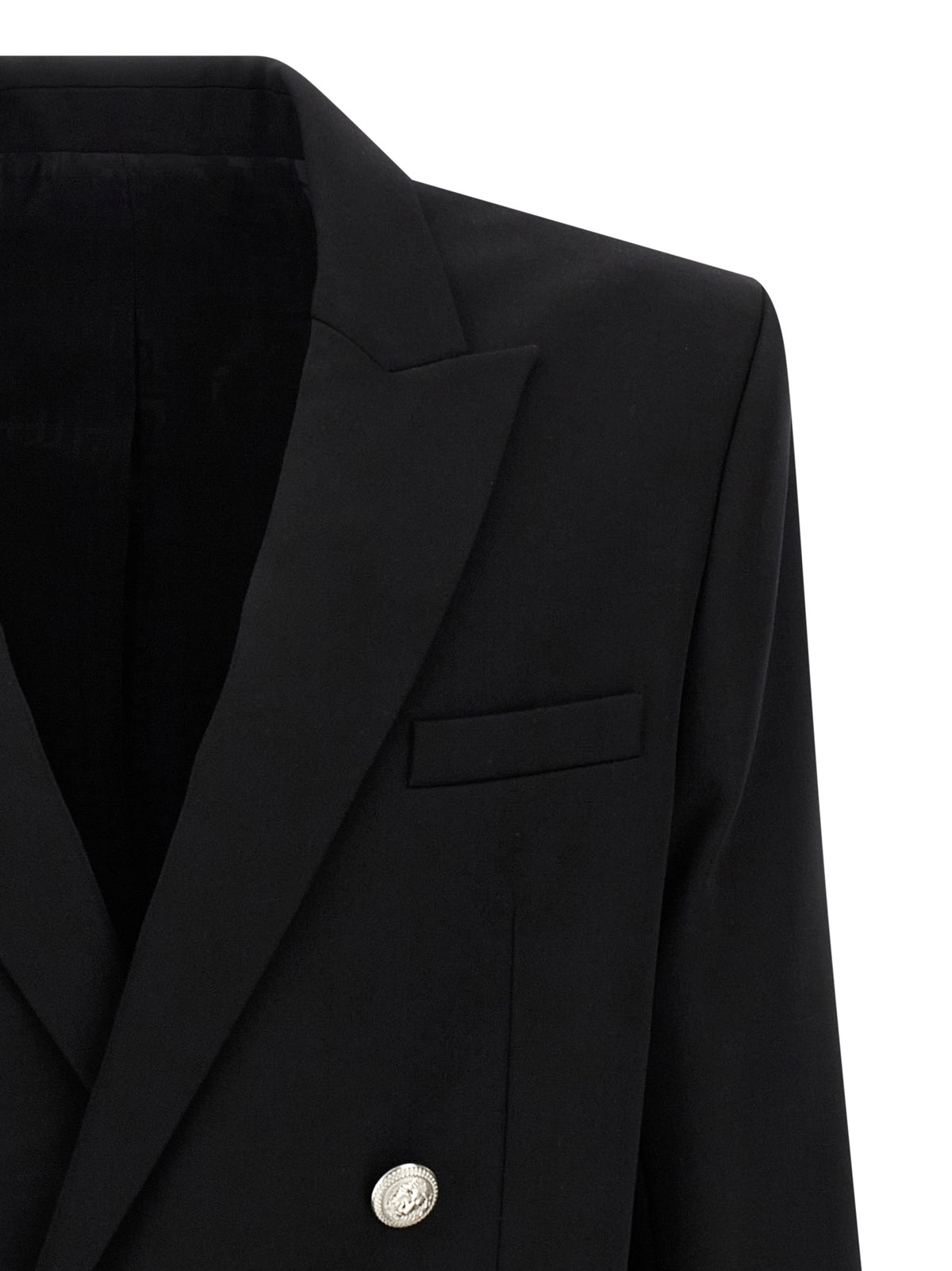Balmain Black Virgin Wool Men's Blazer