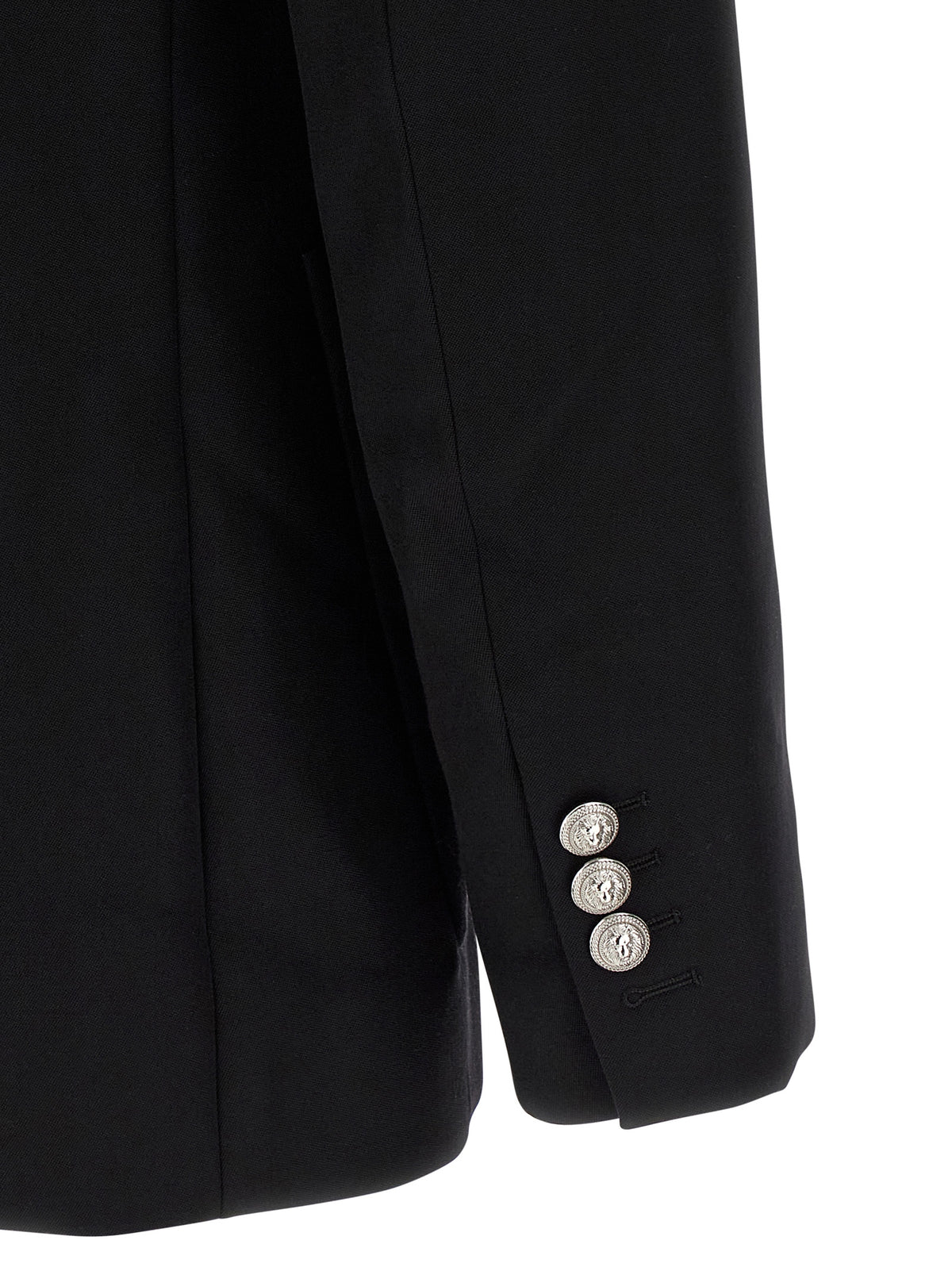 Balmain Black Virgin Wool Men's Blazer
