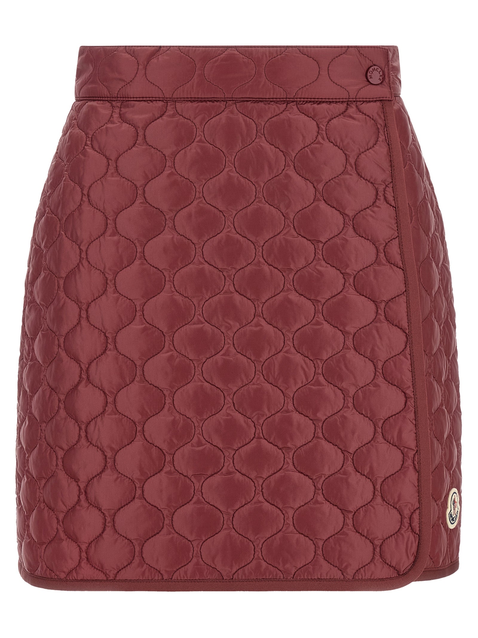Moncler Bordeaux Polyamide Long Women's Skirt