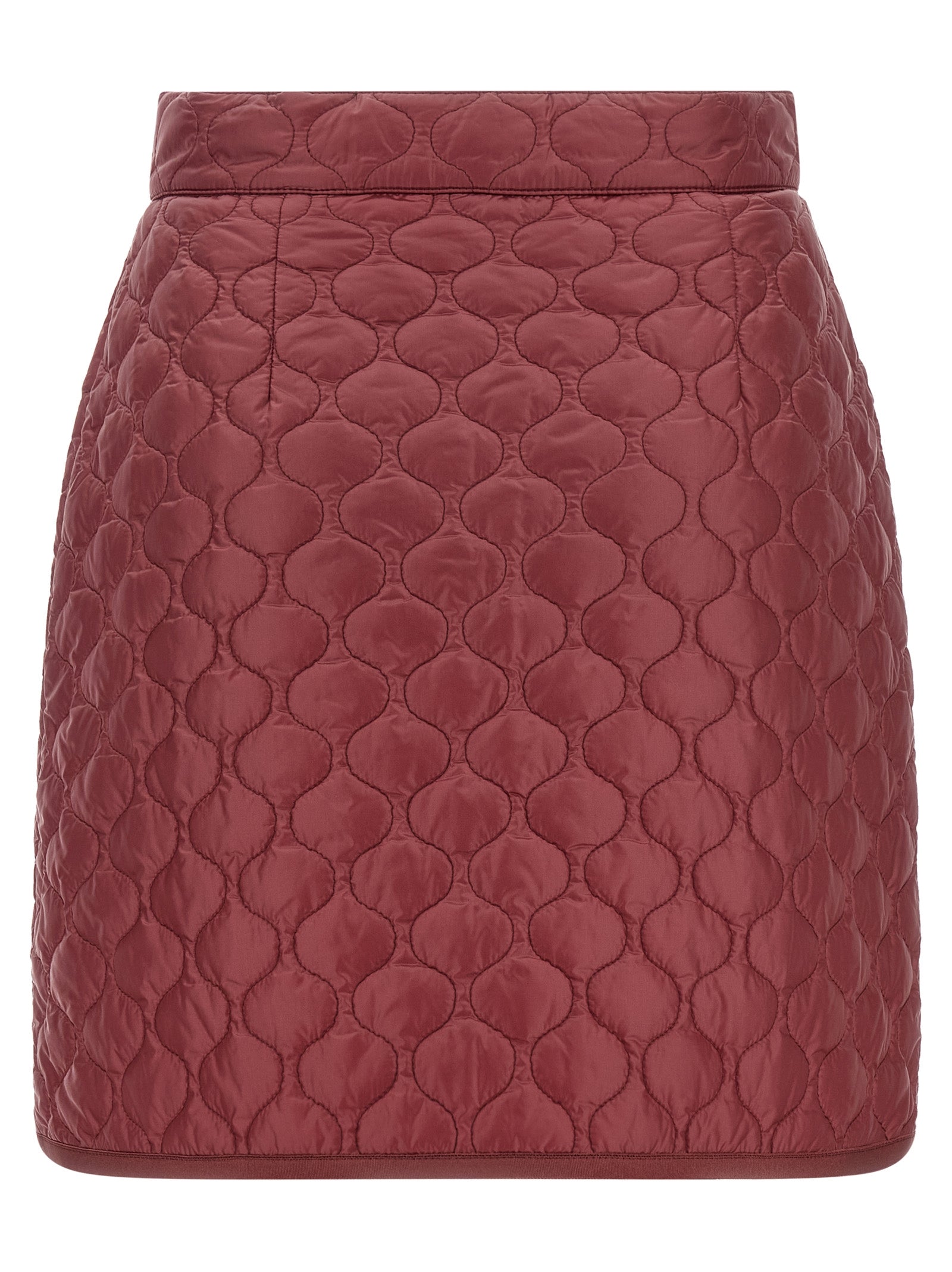 Moncler Bordeaux Polyamide Long Women's Skirt