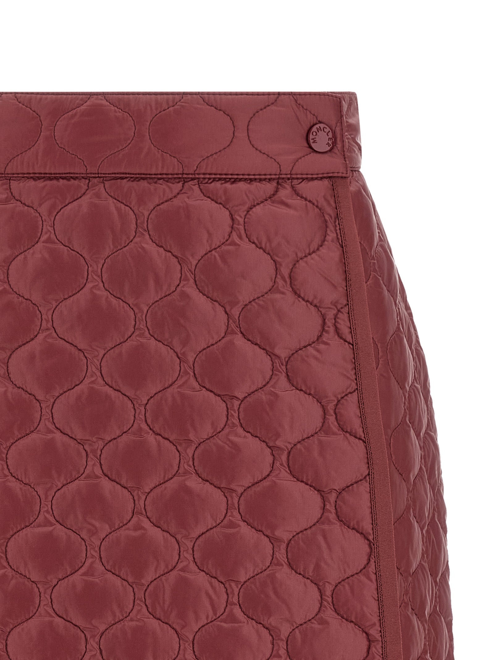 Moncler Bordeaux Polyamide Long Women's Skirt
