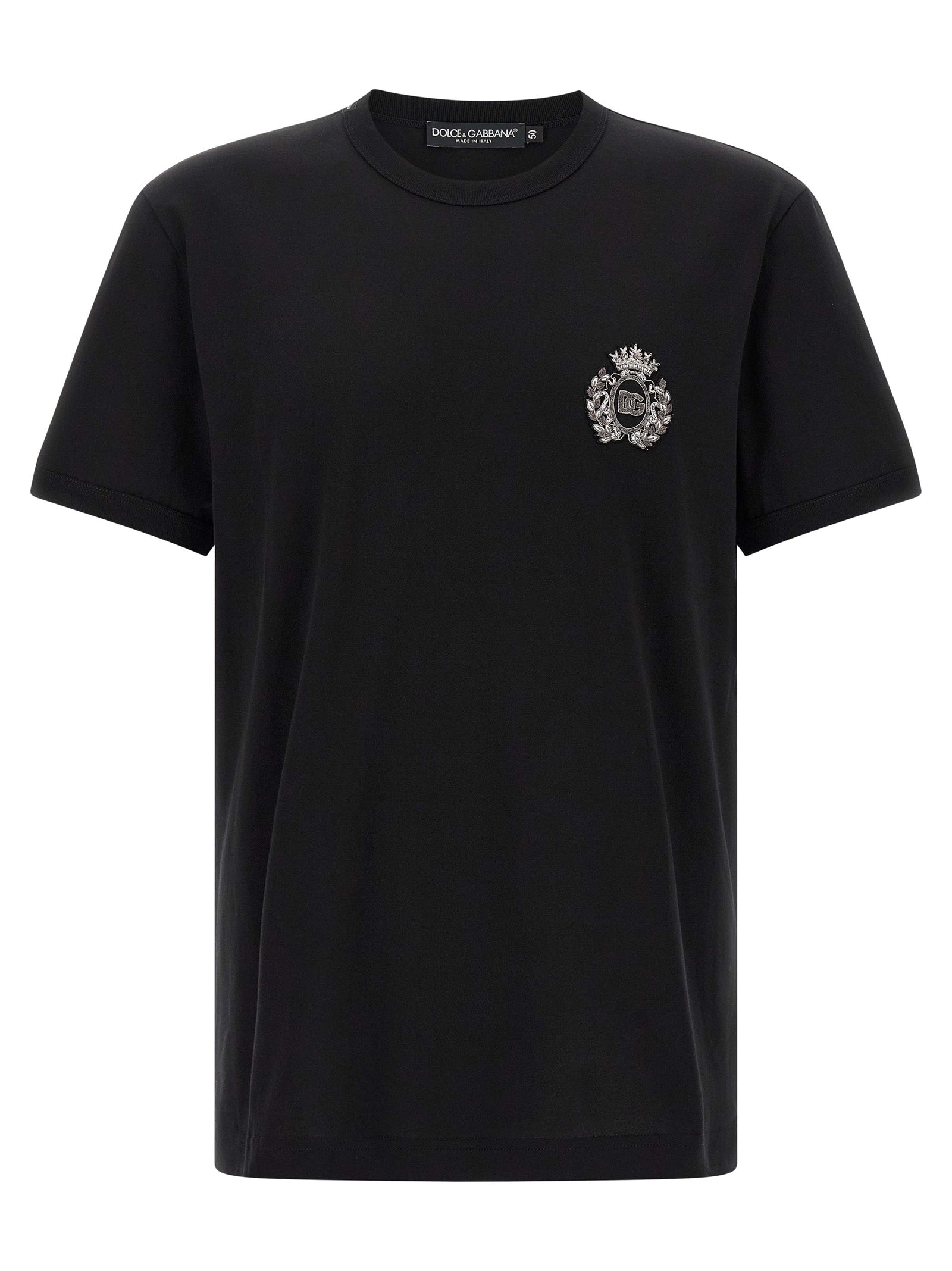 Dolce & Gabbana Black Cotton Men's T-Shirt