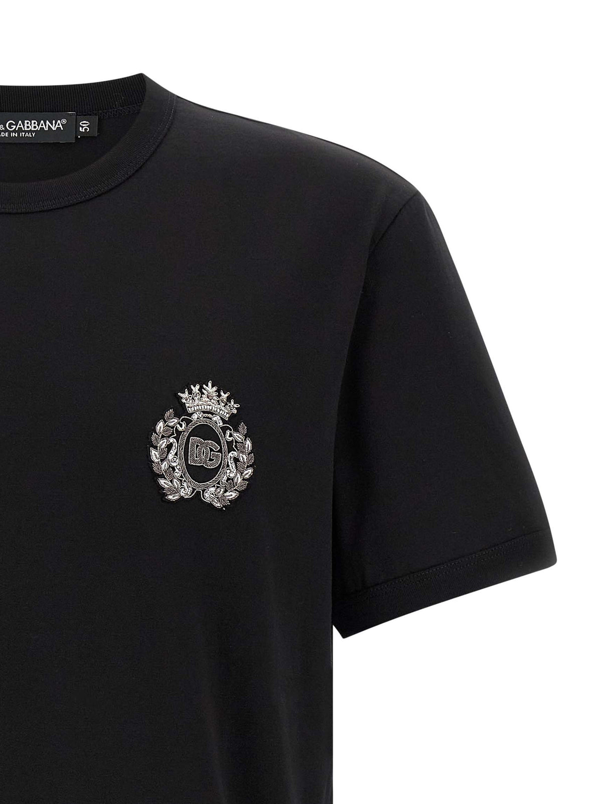 Dolce & Gabbana Black Cotton Men's T-Shirt