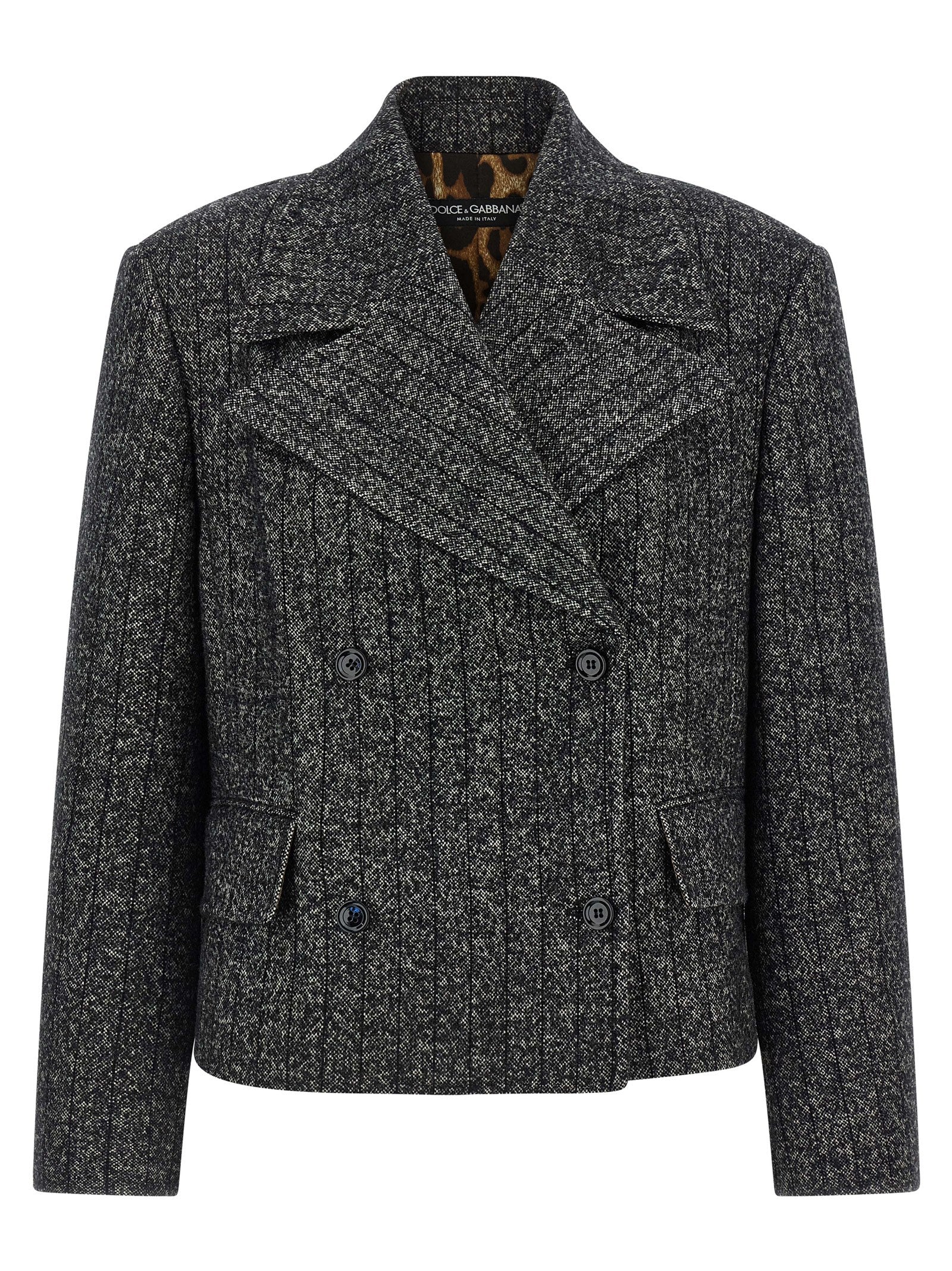 Dolce & Gabbana Bicolor Elastane Women's Blazer