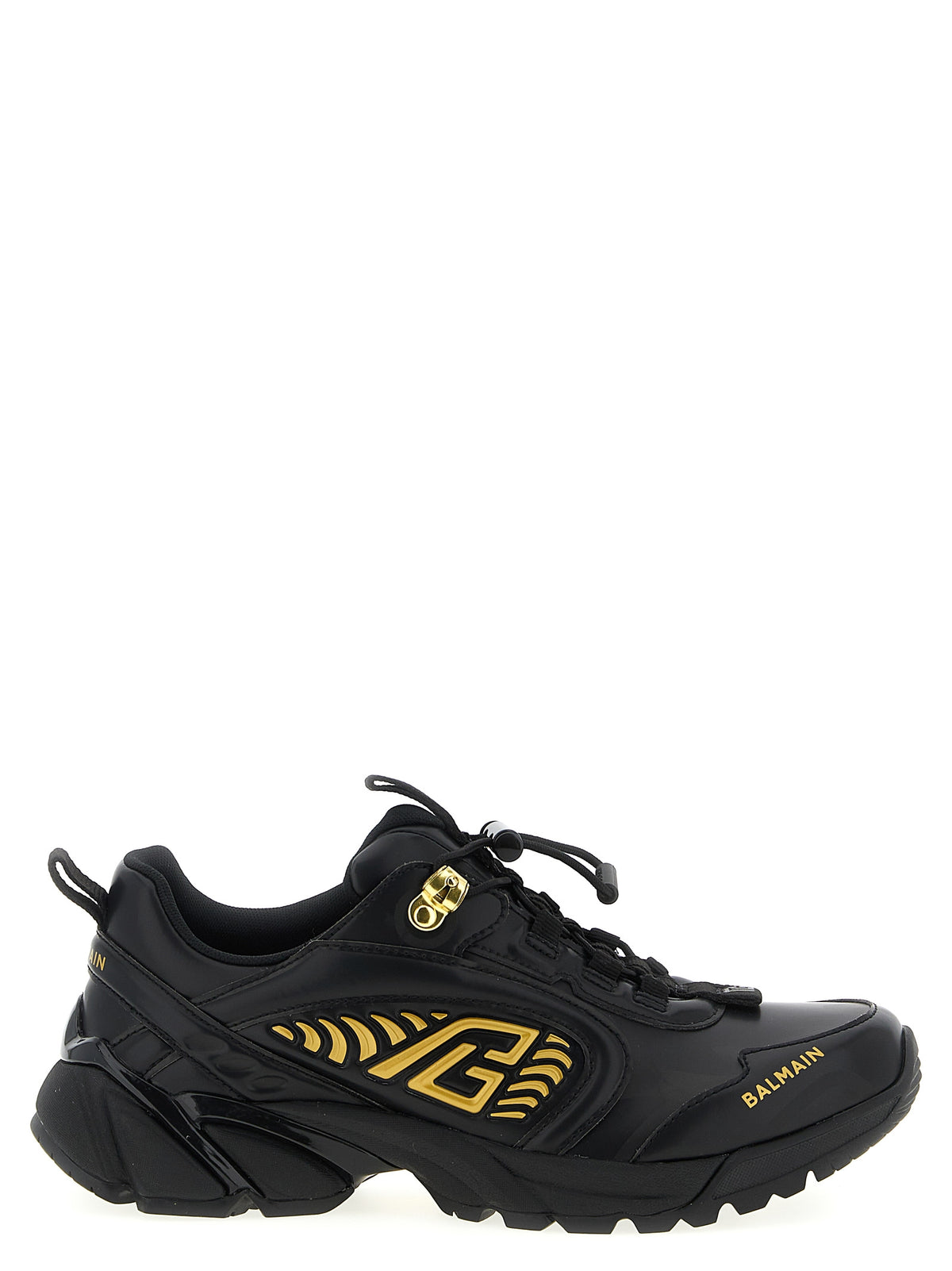 Balmain Black Nylon Athletic Men's Sneakers