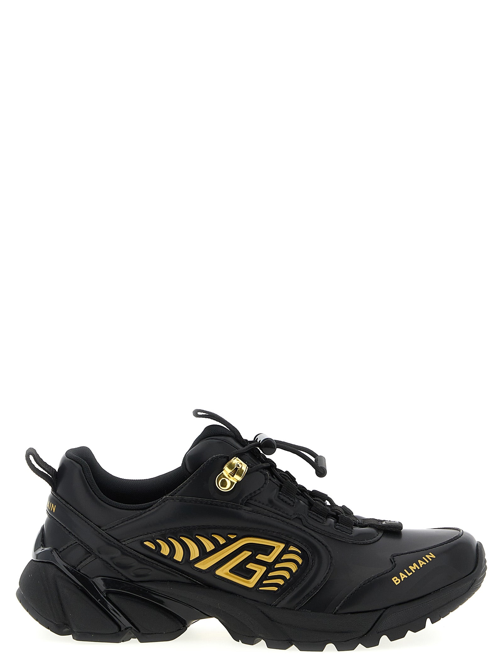 Balmain Black Nylon Athletic Men's Sneakers