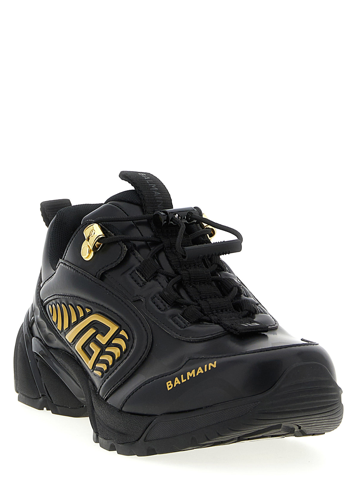 Balmain Black Nylon Athletic Men's Sneakers