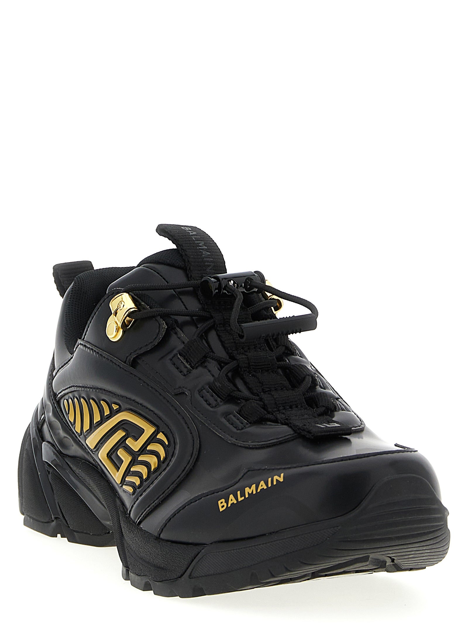 Balmain Black Nylon Athletic Men's Sneakers