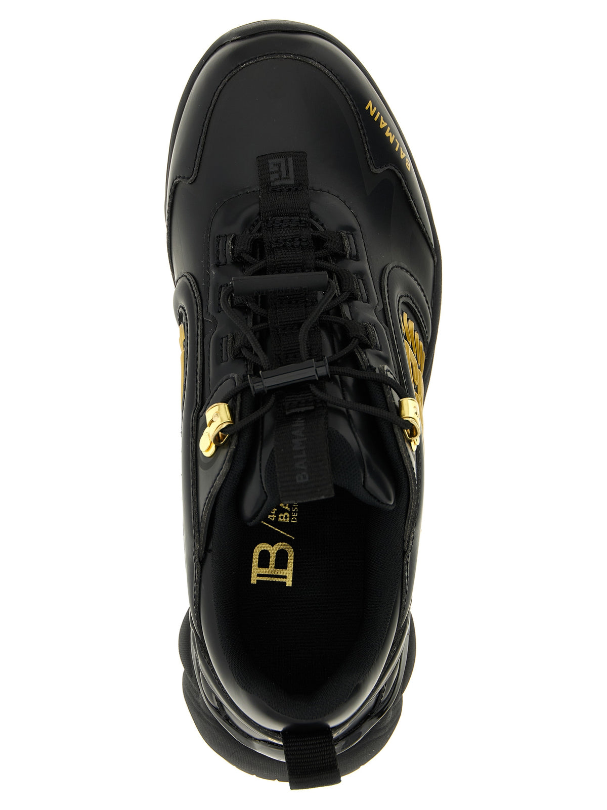 Balmain Black Nylon Athletic Men's Sneakers