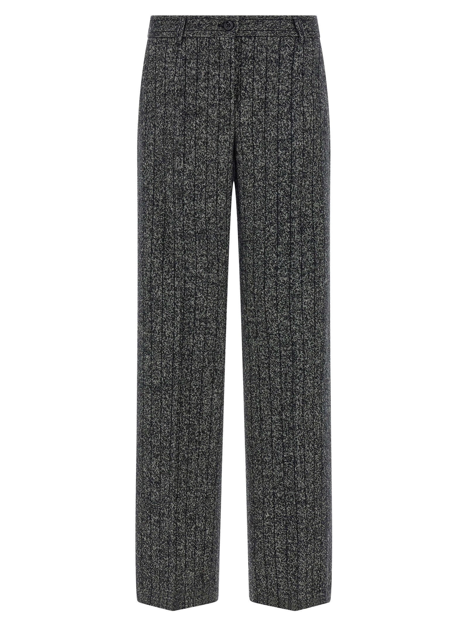 Dolce & Gabbana Bicolor Virgin Wool Casual Women's Pants