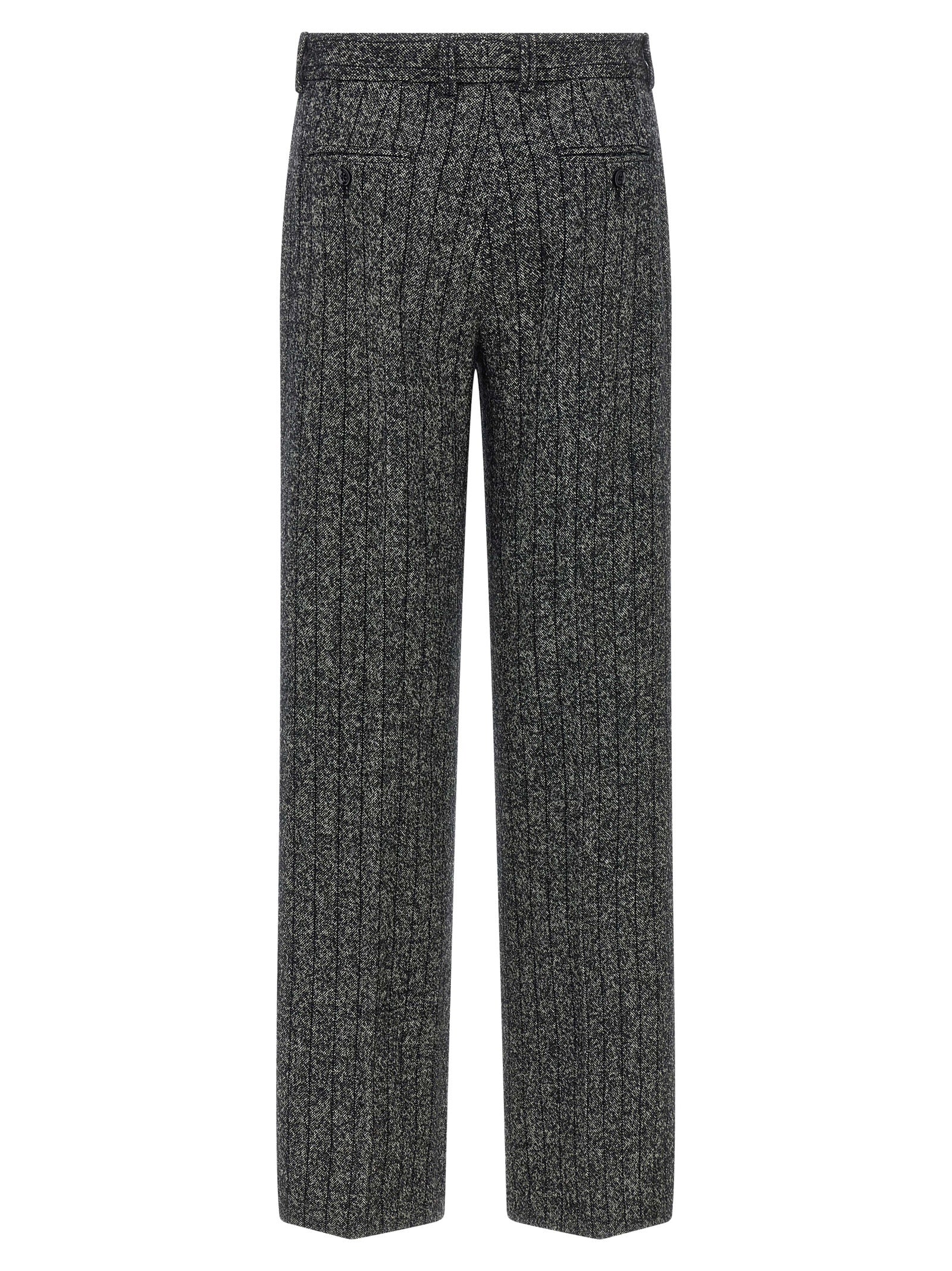 Dolce & Gabbana Bicolor Virgin Wool Casual Women's Pants