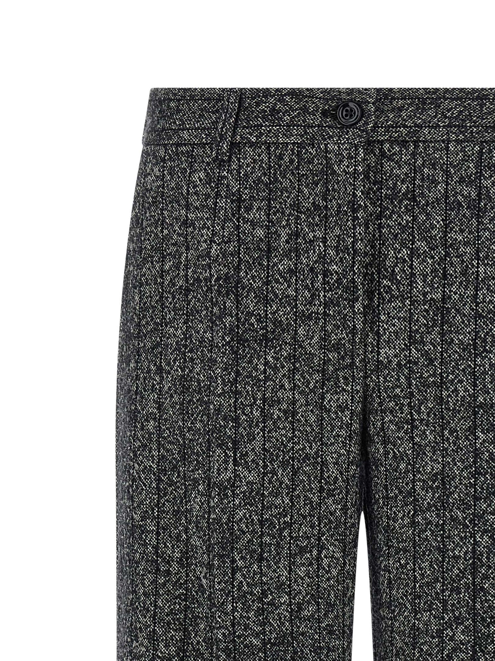 Dolce & Gabbana Bicolor Virgin Wool Casual Women's Pants