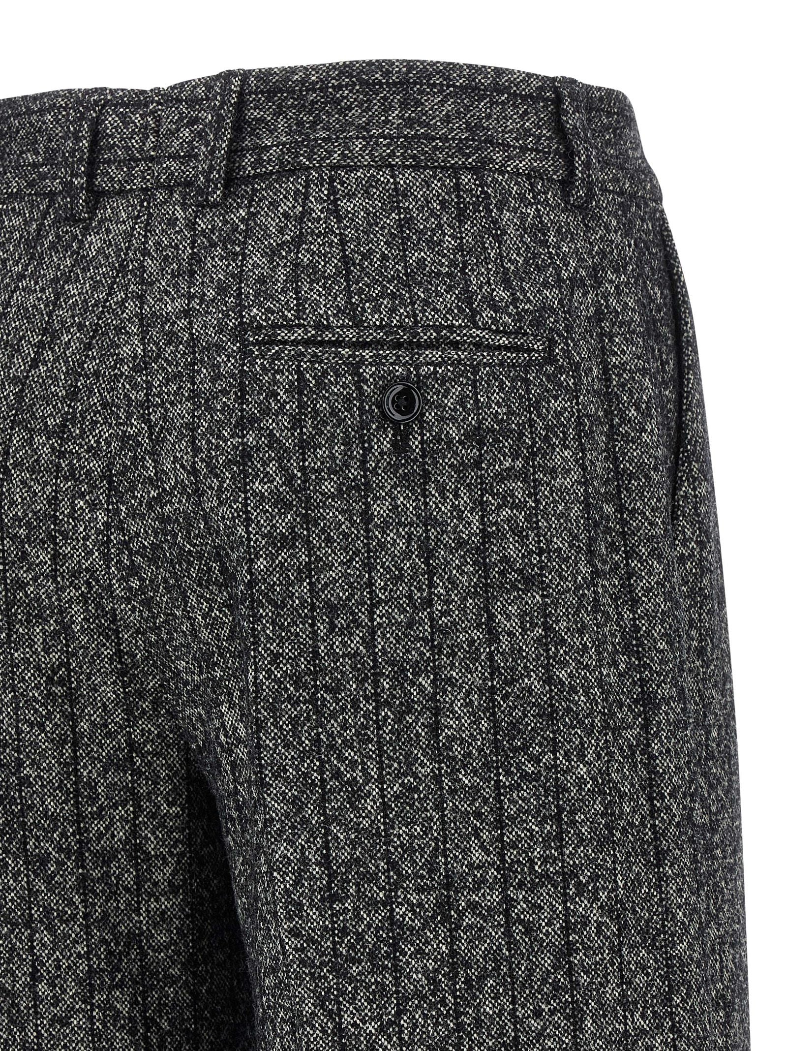 Dolce & Gabbana Bicolor Virgin Wool Casual Women's Pants