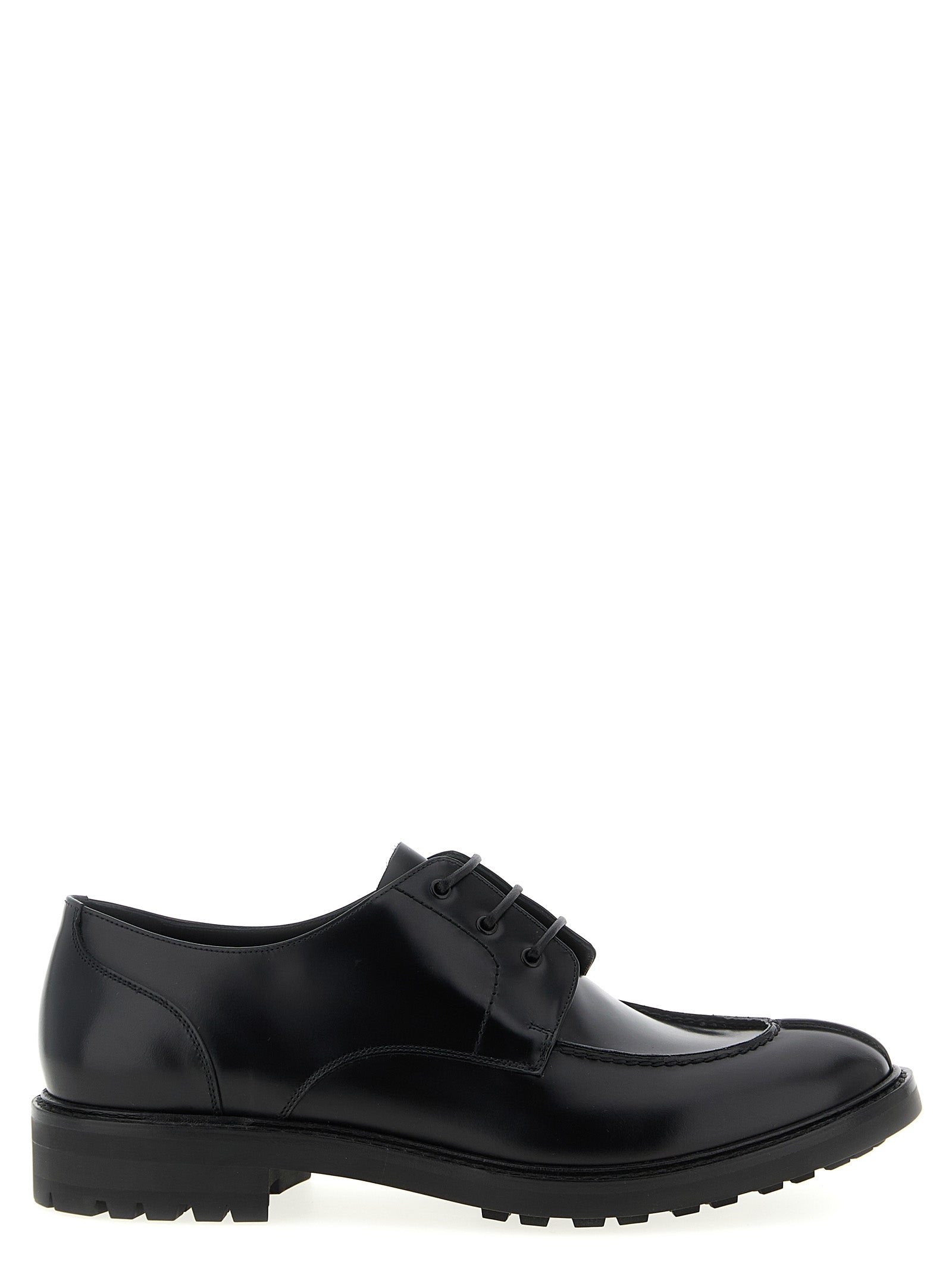 Saint Laurent Black Calfskin Oxfords And Men's Derbies