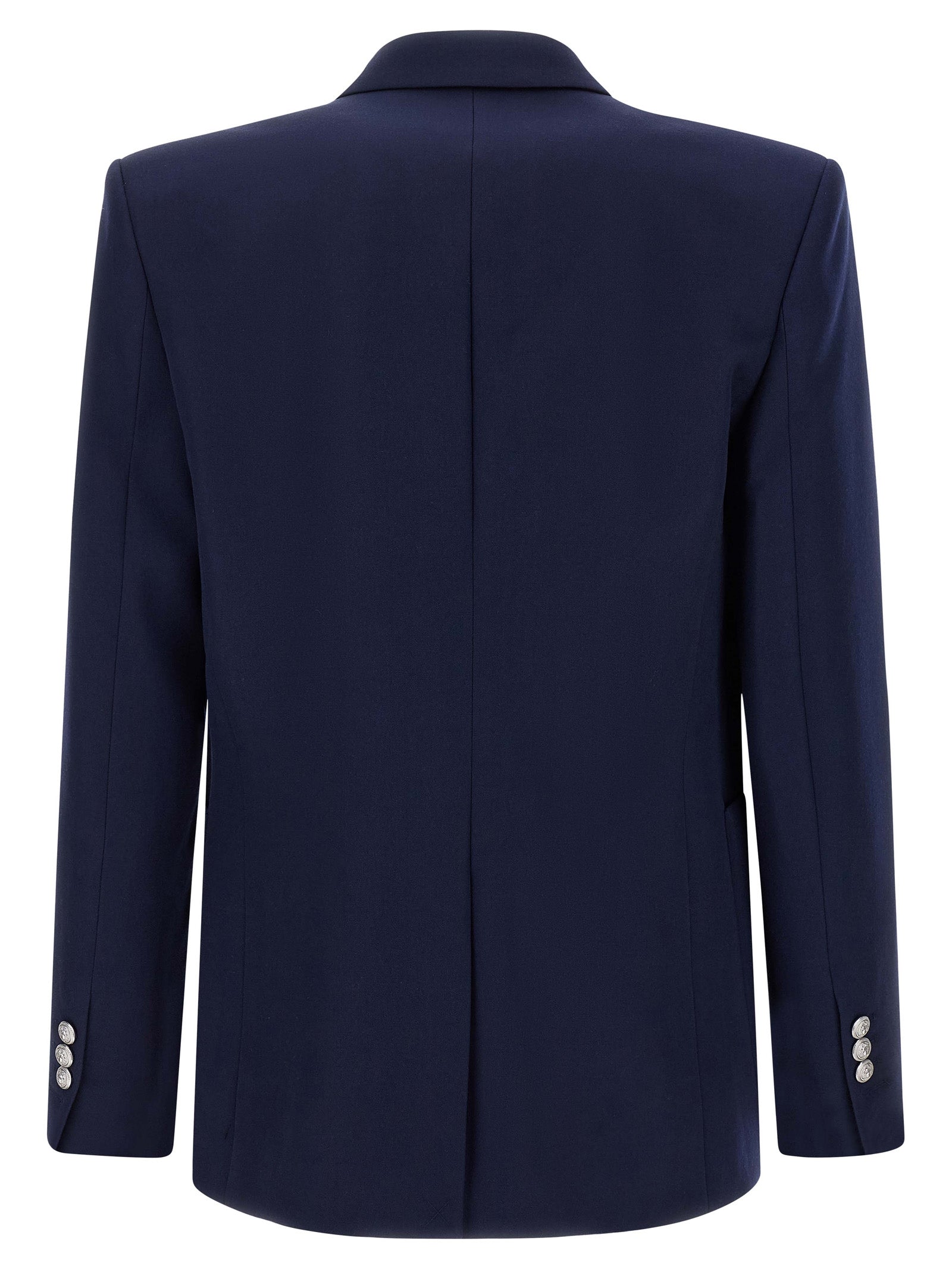 Balmain Blue Virgin Wool Men's Blazer