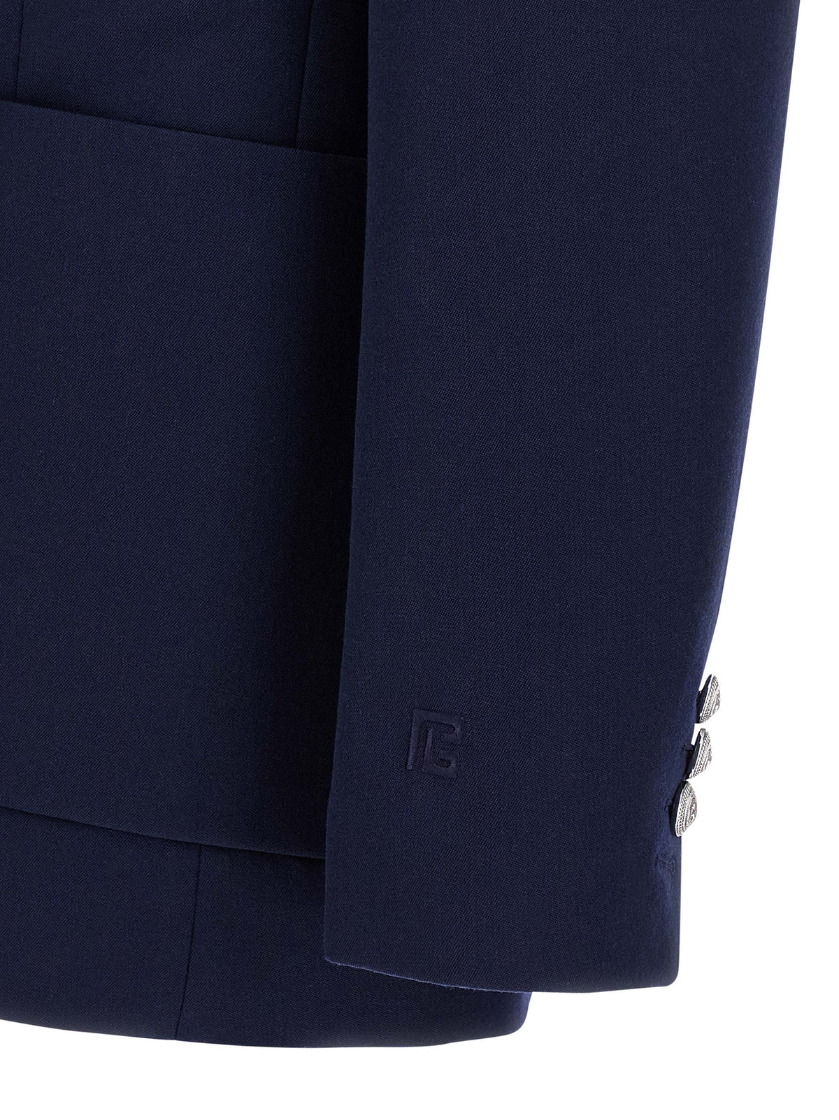 Balmain Blue Virgin Wool Men's Blazer