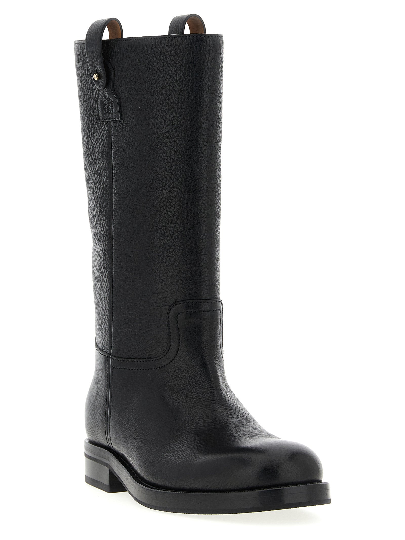 Church's Black Calfskin Over The Women's Knee