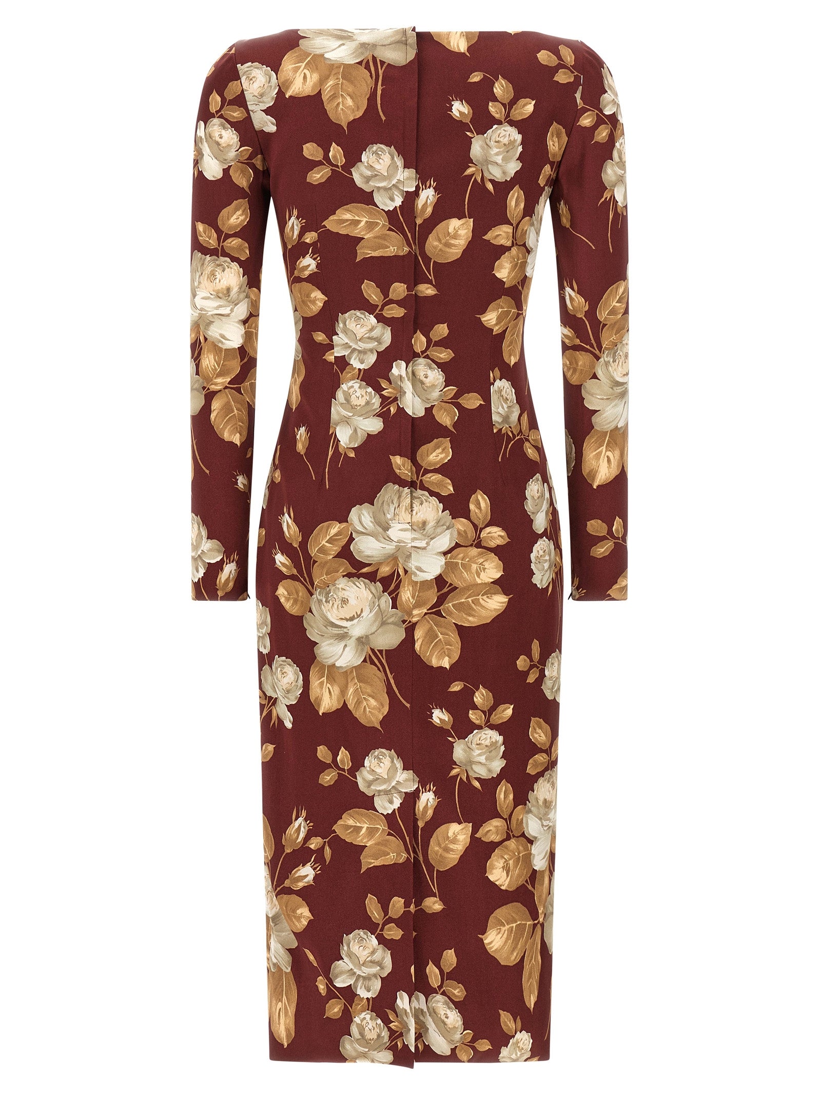 Dolce & Gabbana Multicolor Elastane Midi Women's Dress