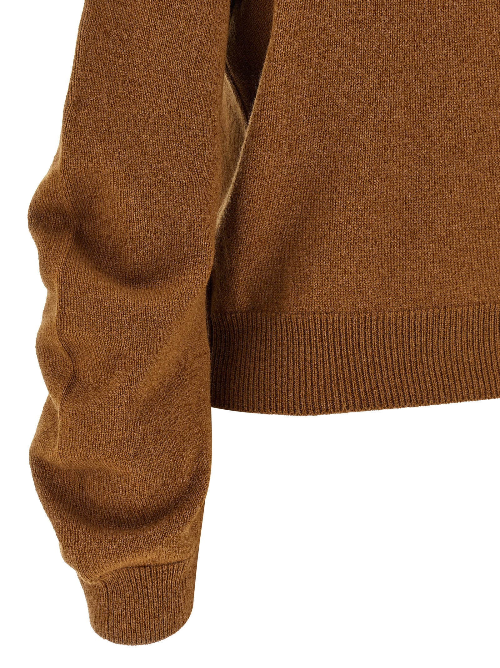 NUDE Brown Virgin Wool Women's Cardigan