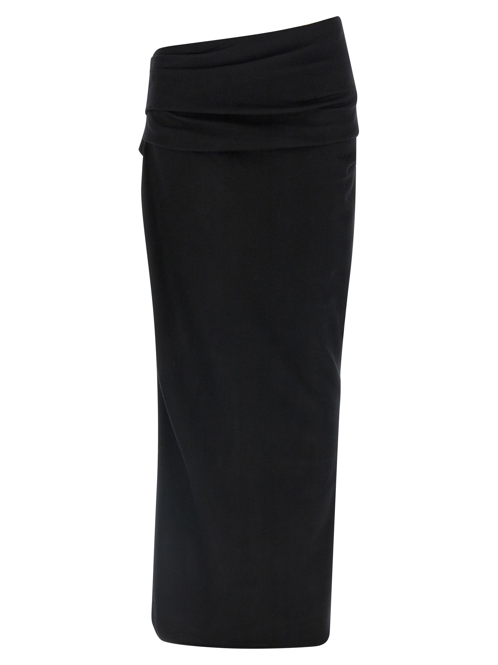 Entire Studios Black Wool Midi Women's Skirt