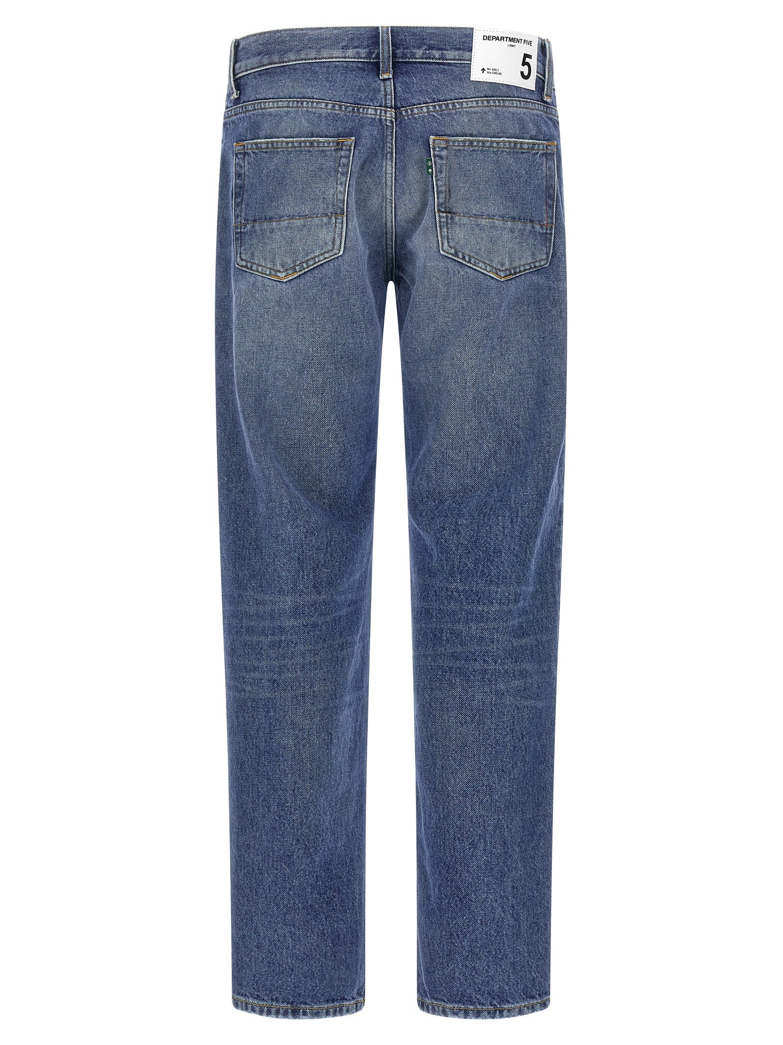 Department 5 Blue Cotton Straight-Leg Men's Jeans