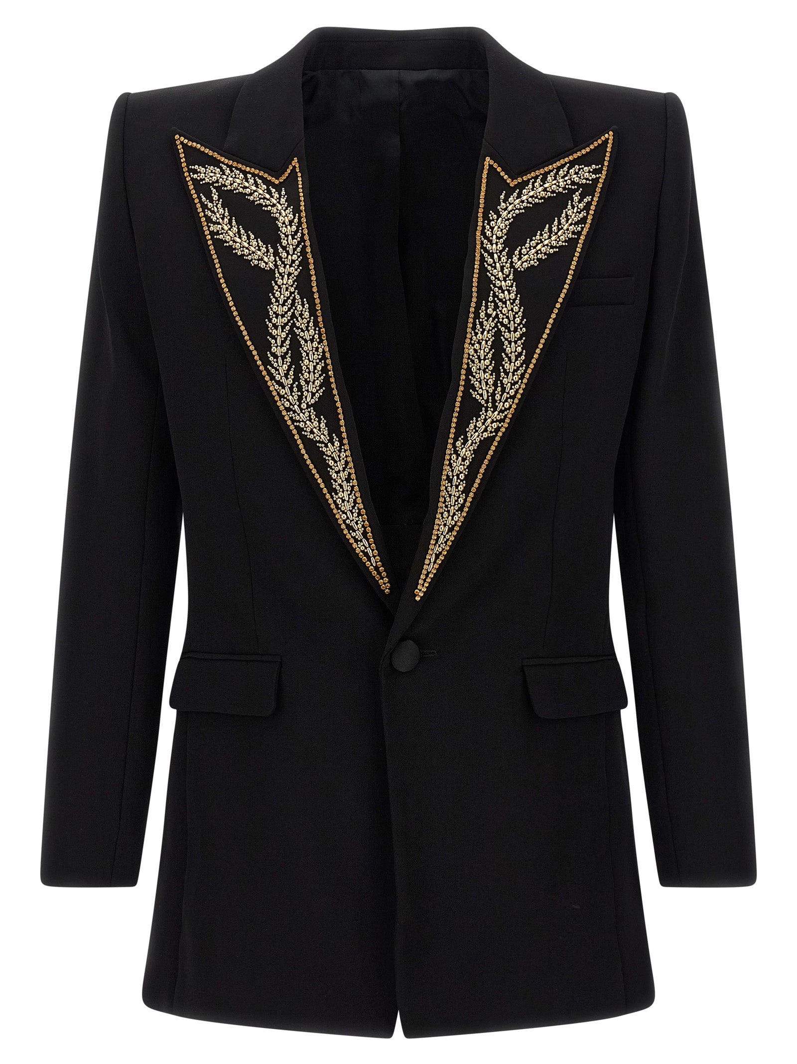 Balmain Black Viscose Men's Blazer