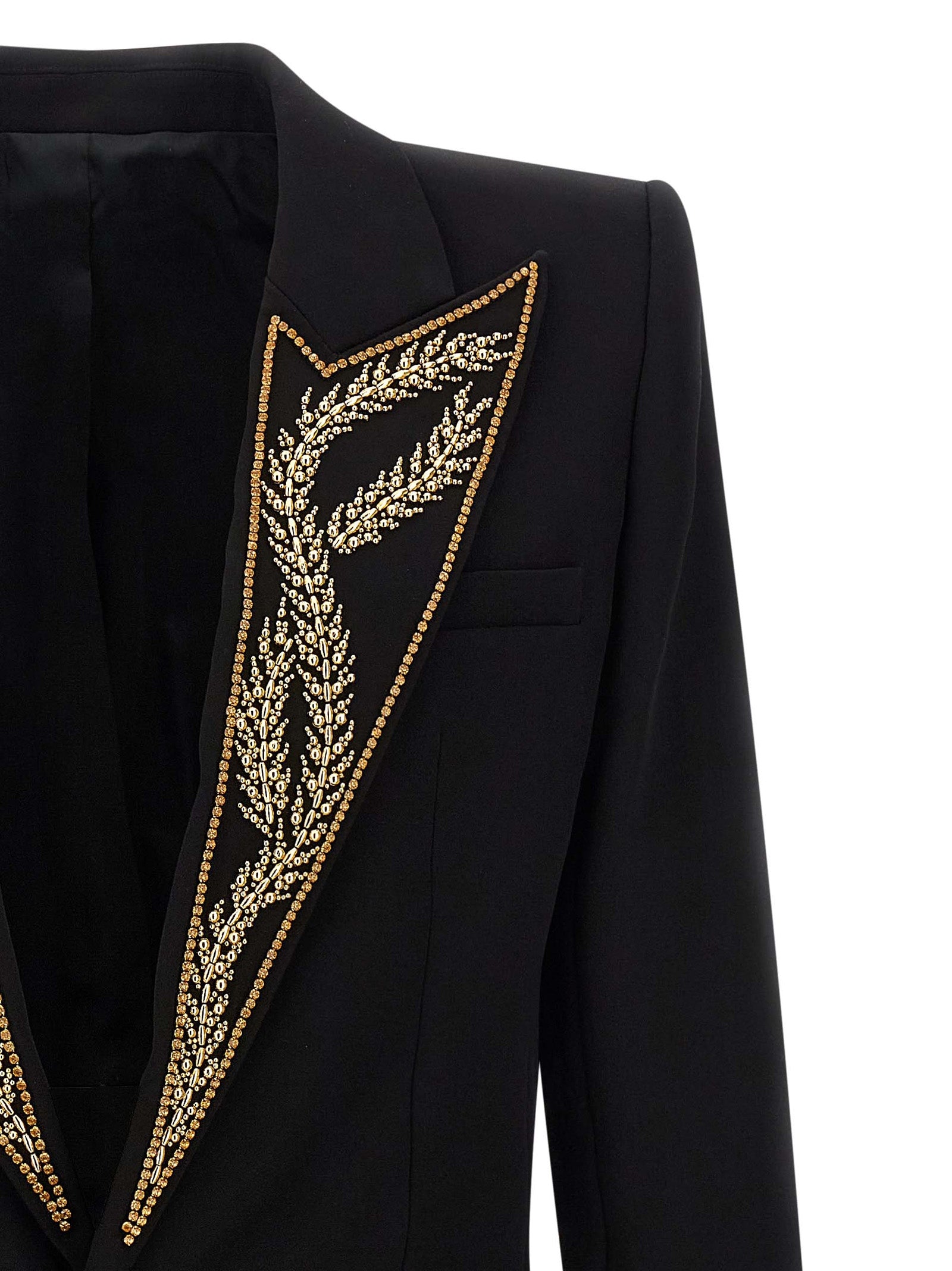 Balmain Black Viscose Men's Blazer
